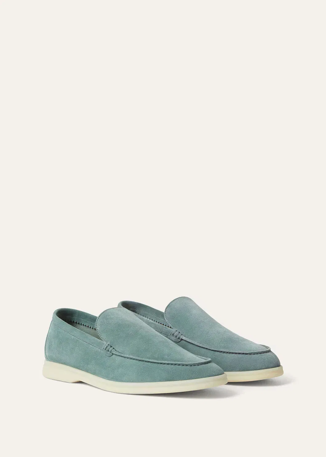 LoroPiana Summer Walk Loafer Pine Cloud