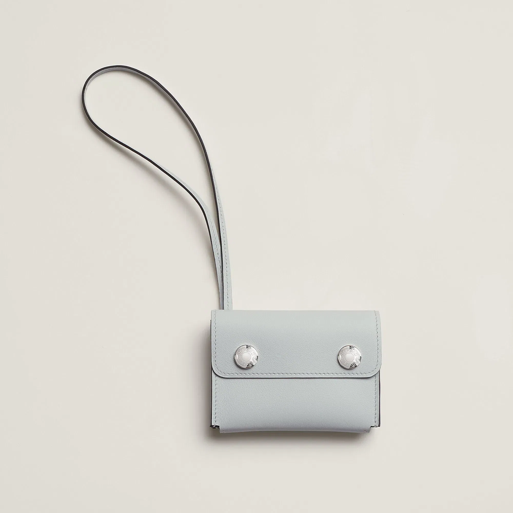 Hermes Hermsnap Card Holder Gris Ple
