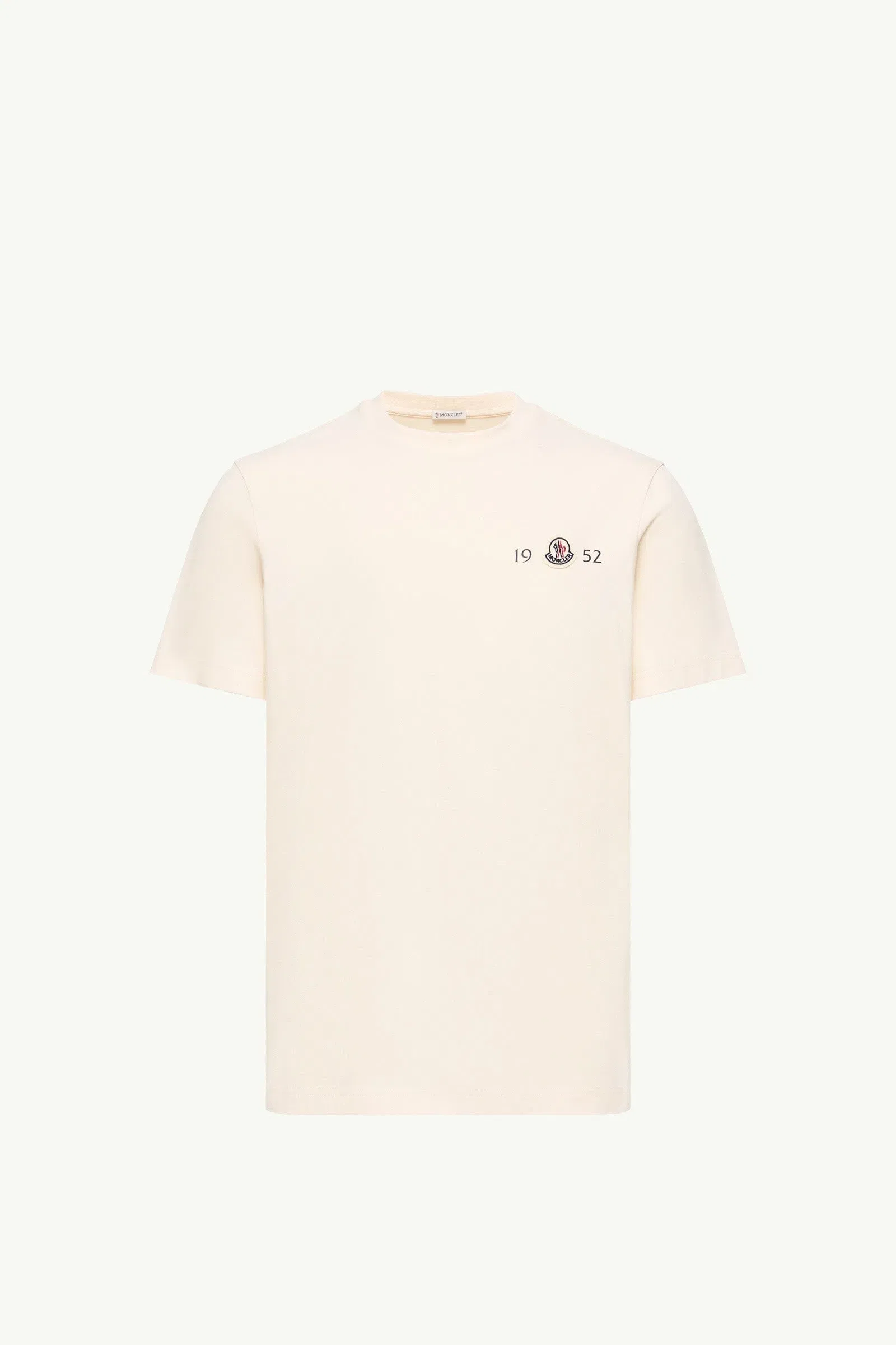 Moncler Logo Cotton T-Shirt White White