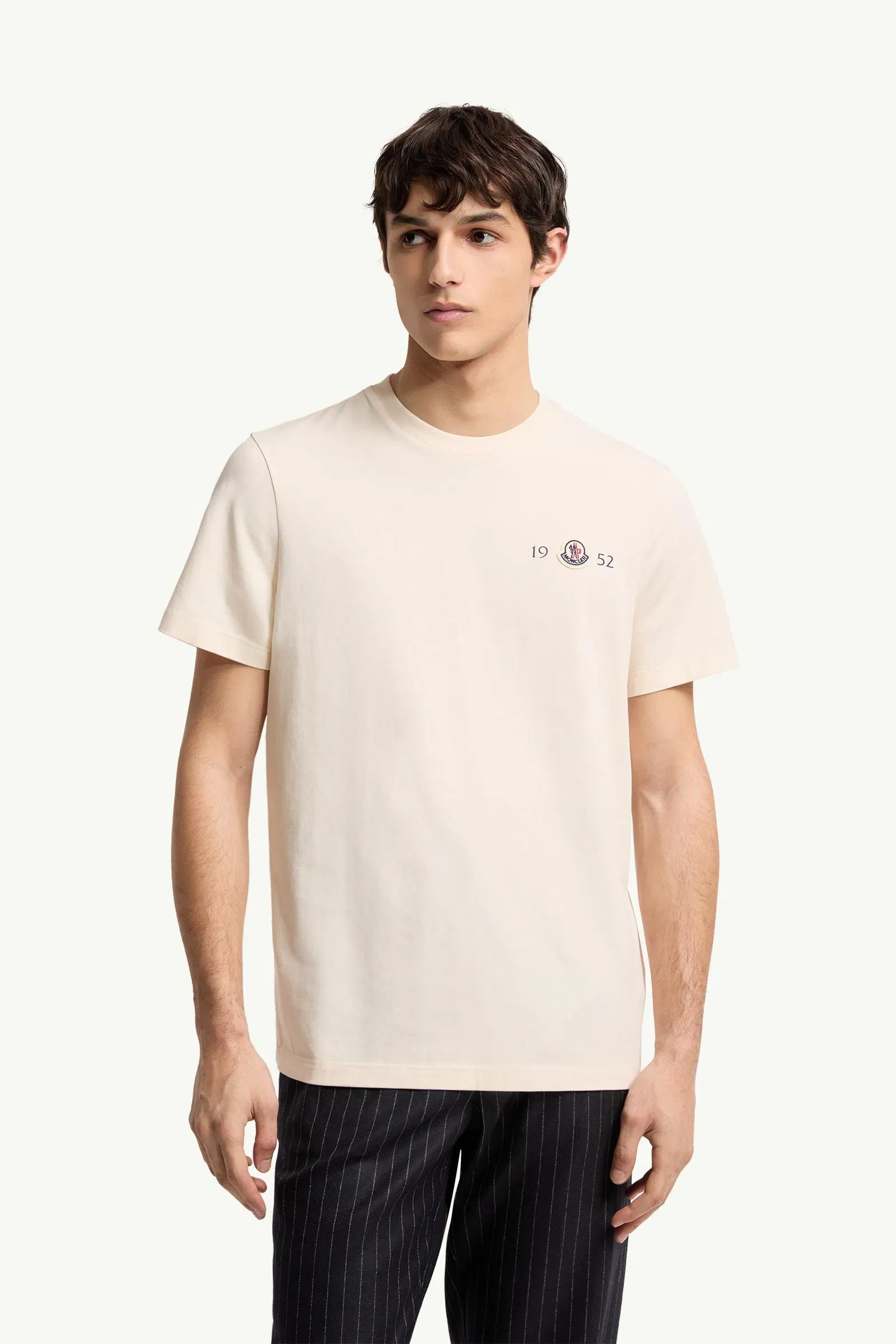 Moncler Logo Cotton T-Shirt White White