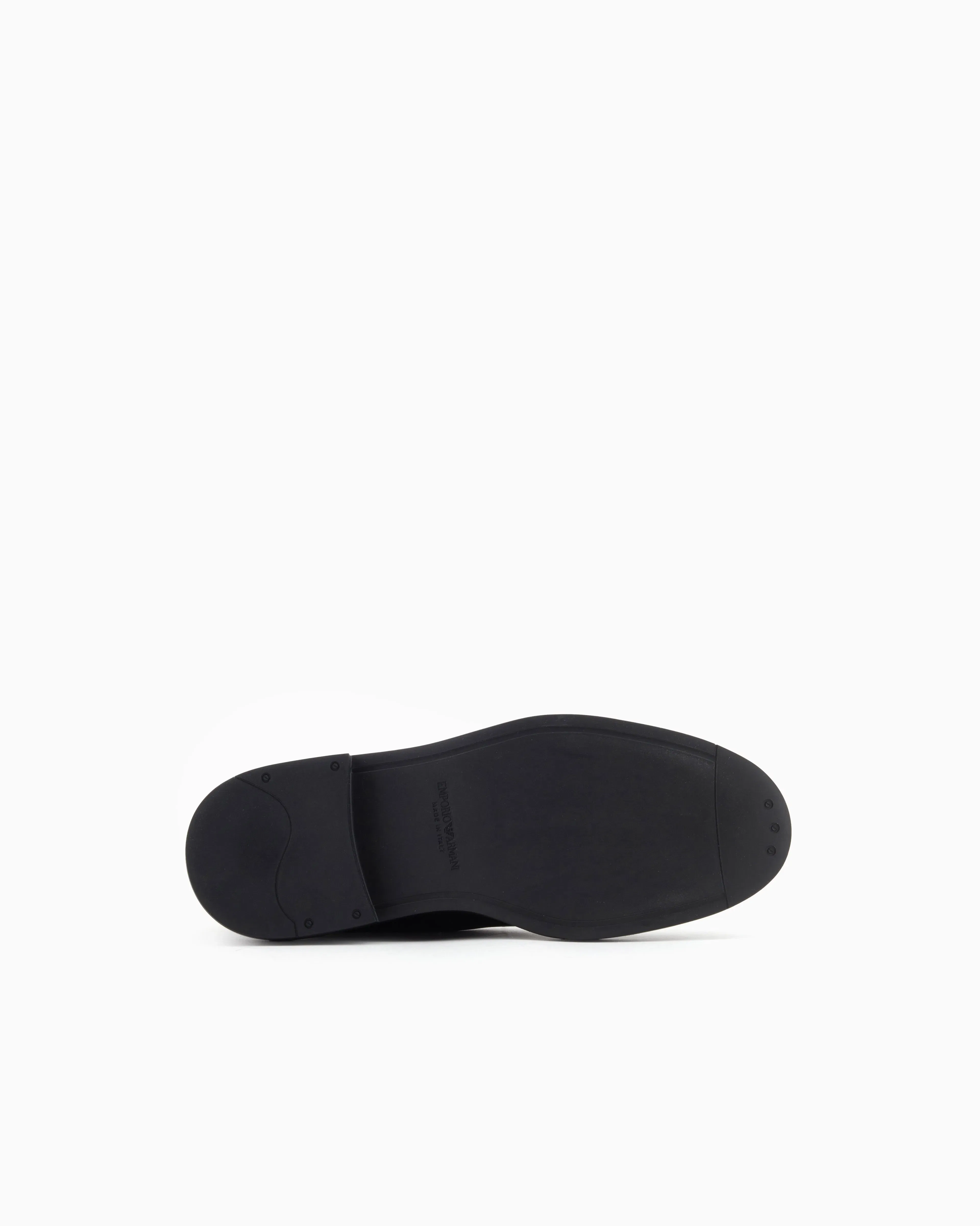 Emporio Armani Dappled Leather Beatle Boots Black