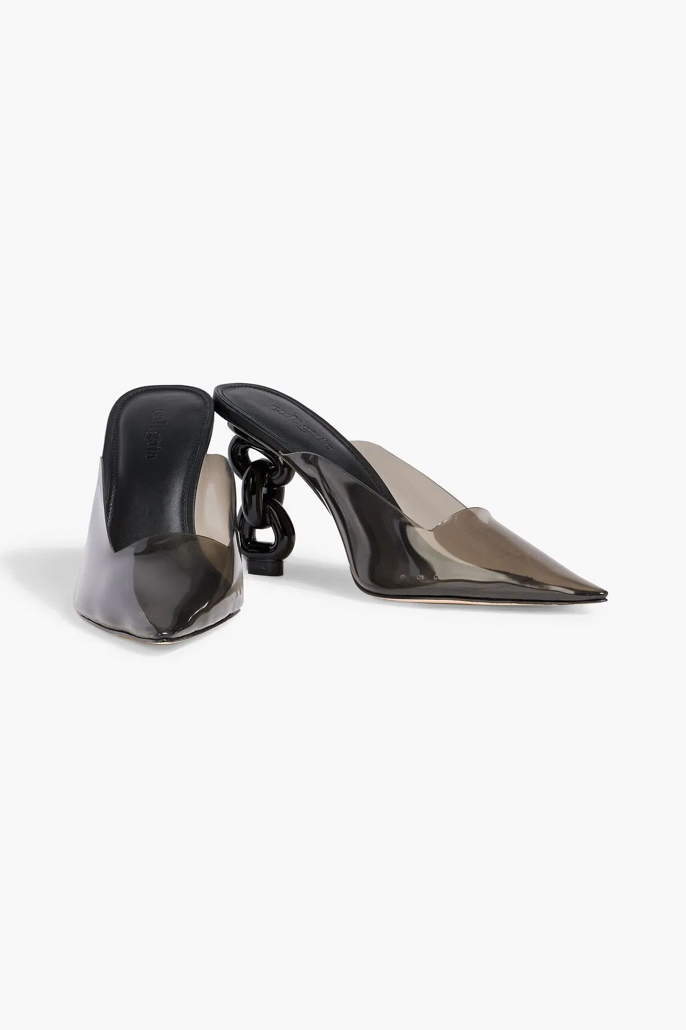 Cult Gaia Carmen Pvc Mules Black Women's