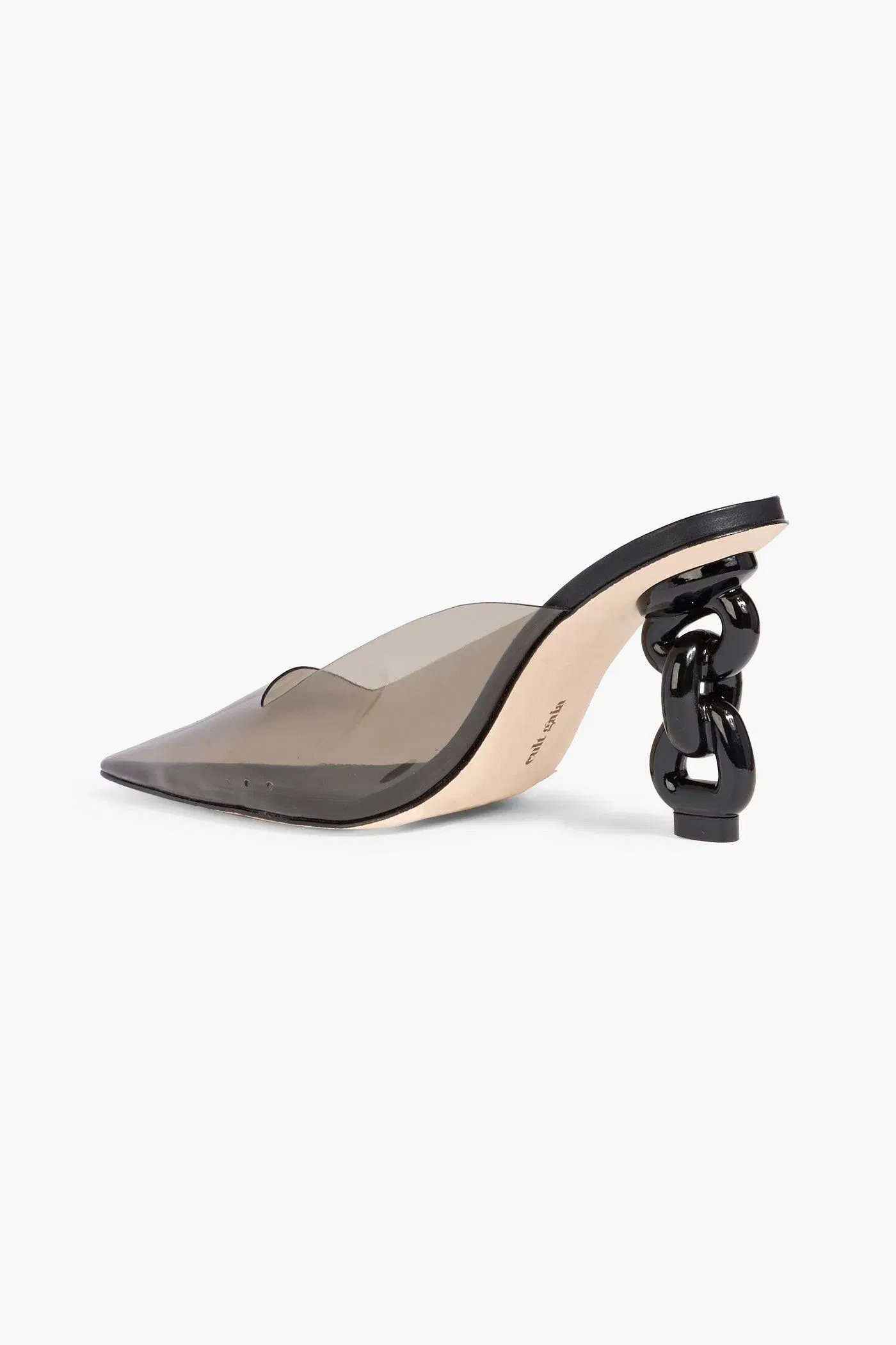 Cult Gaia Carmen Pvc Mules Black Women's