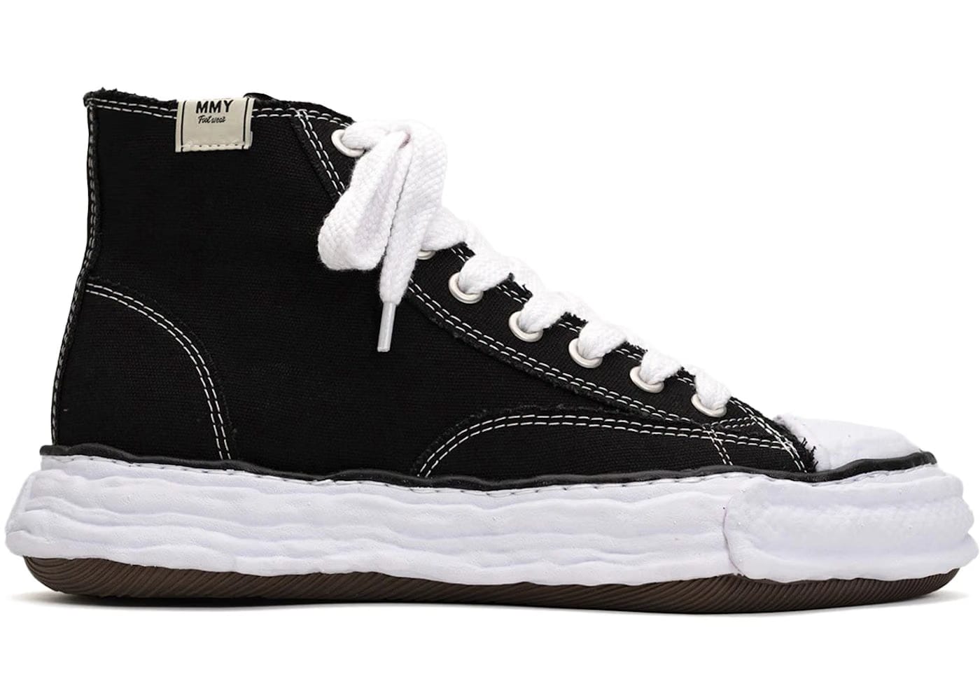 Maison Mihara Yasuhiro Peterson 23 Og Sole Canvas High Black White