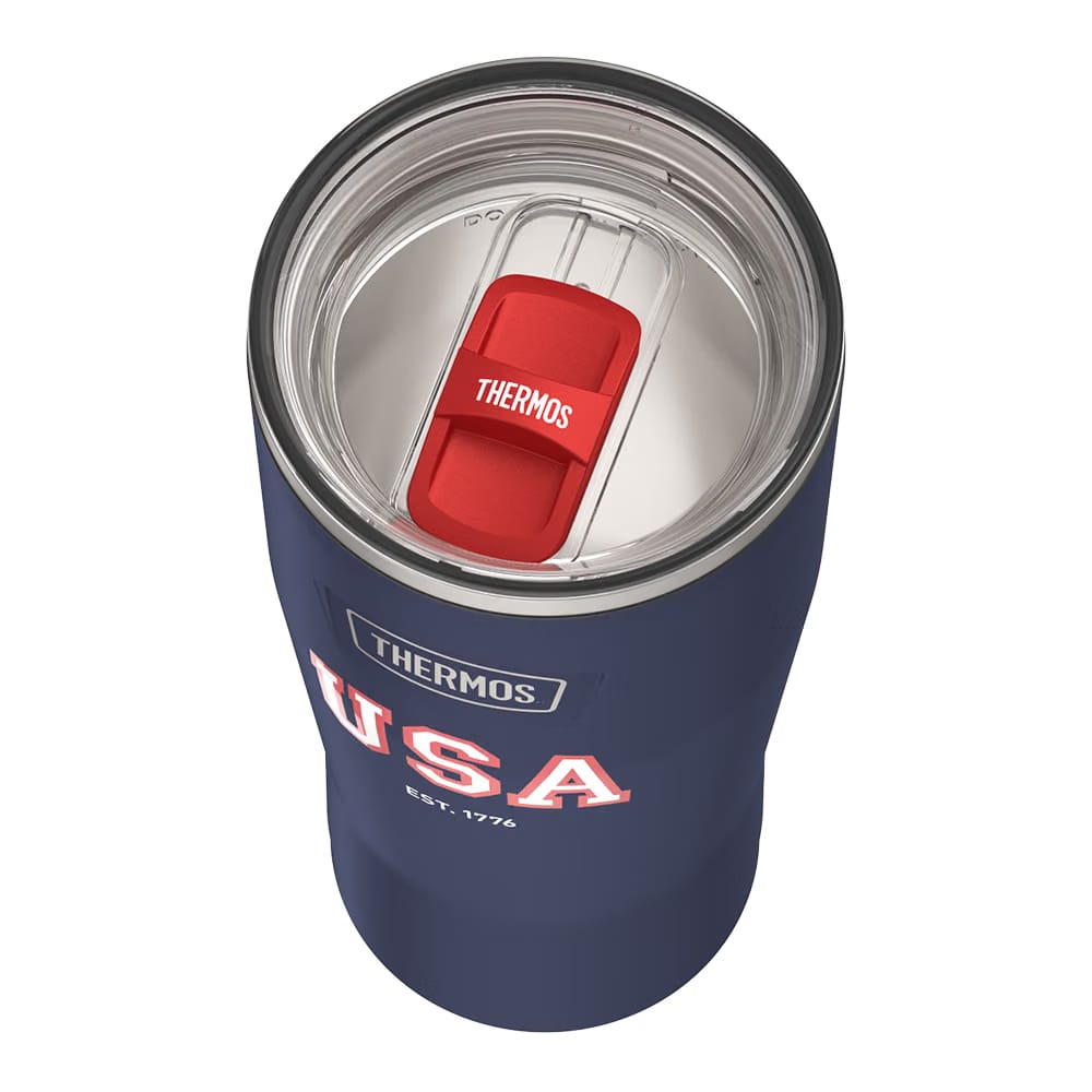 Thermos 24oz ICON TUMBLER WITH SLIDE LOCK LID Navy Usa