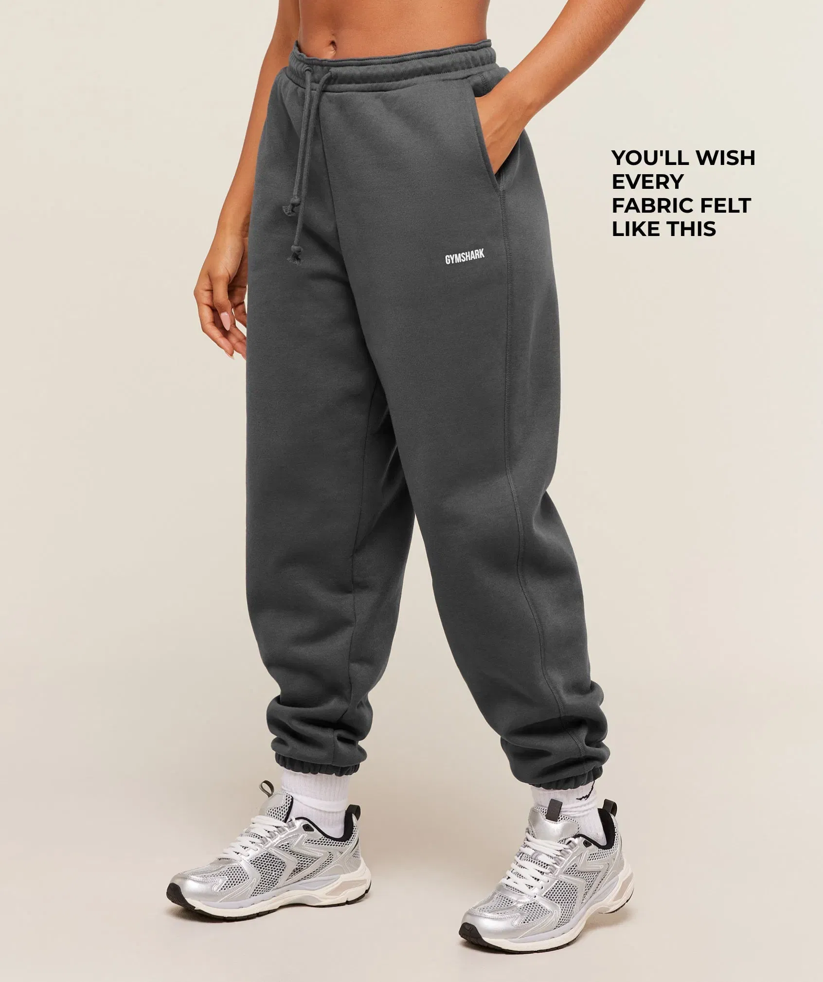 Women's Gymshark Cosy Luxe Cuffed Joggers Grey