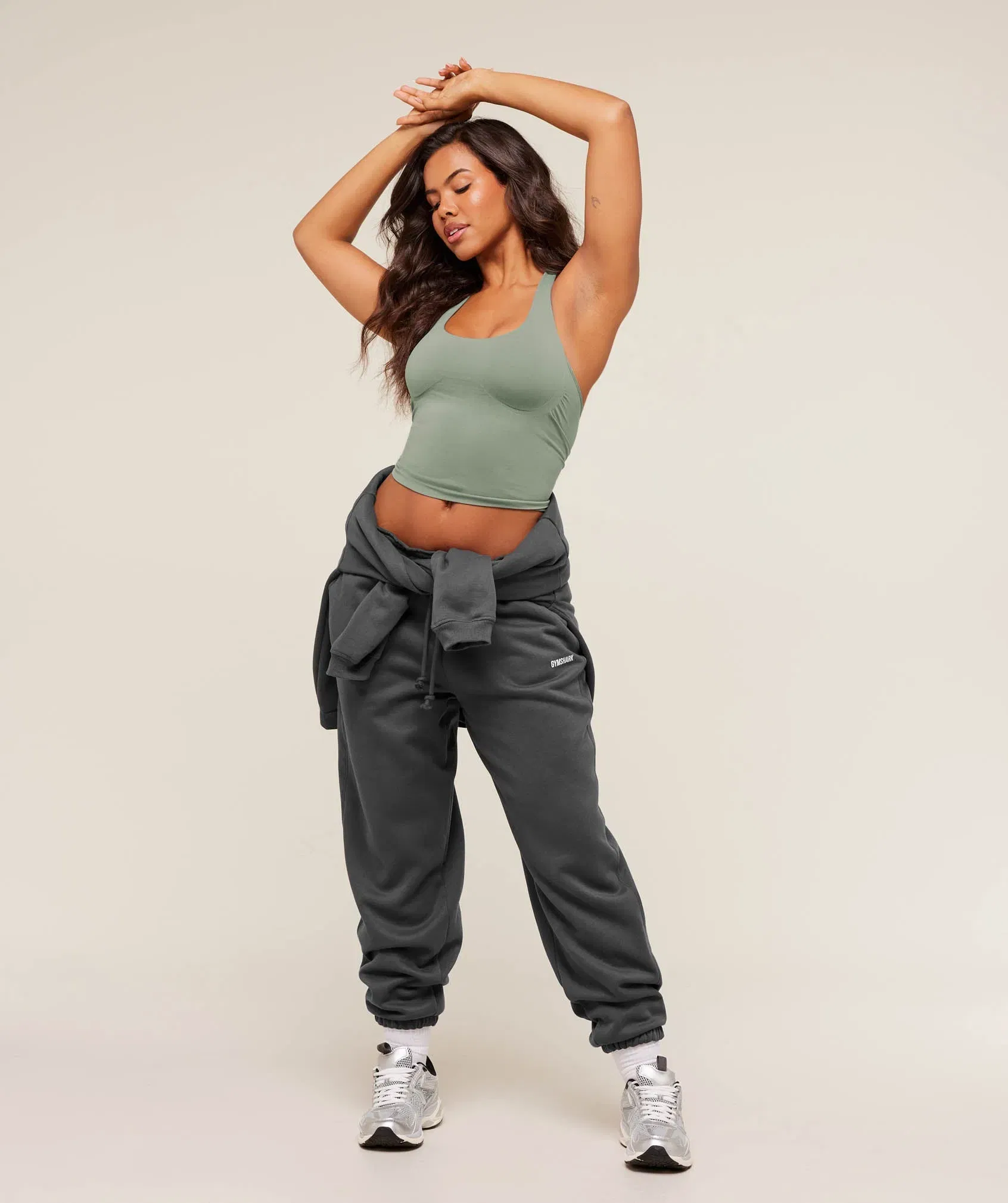 Women's Gymshark Cosy Luxe Cuffed Joggers Grey