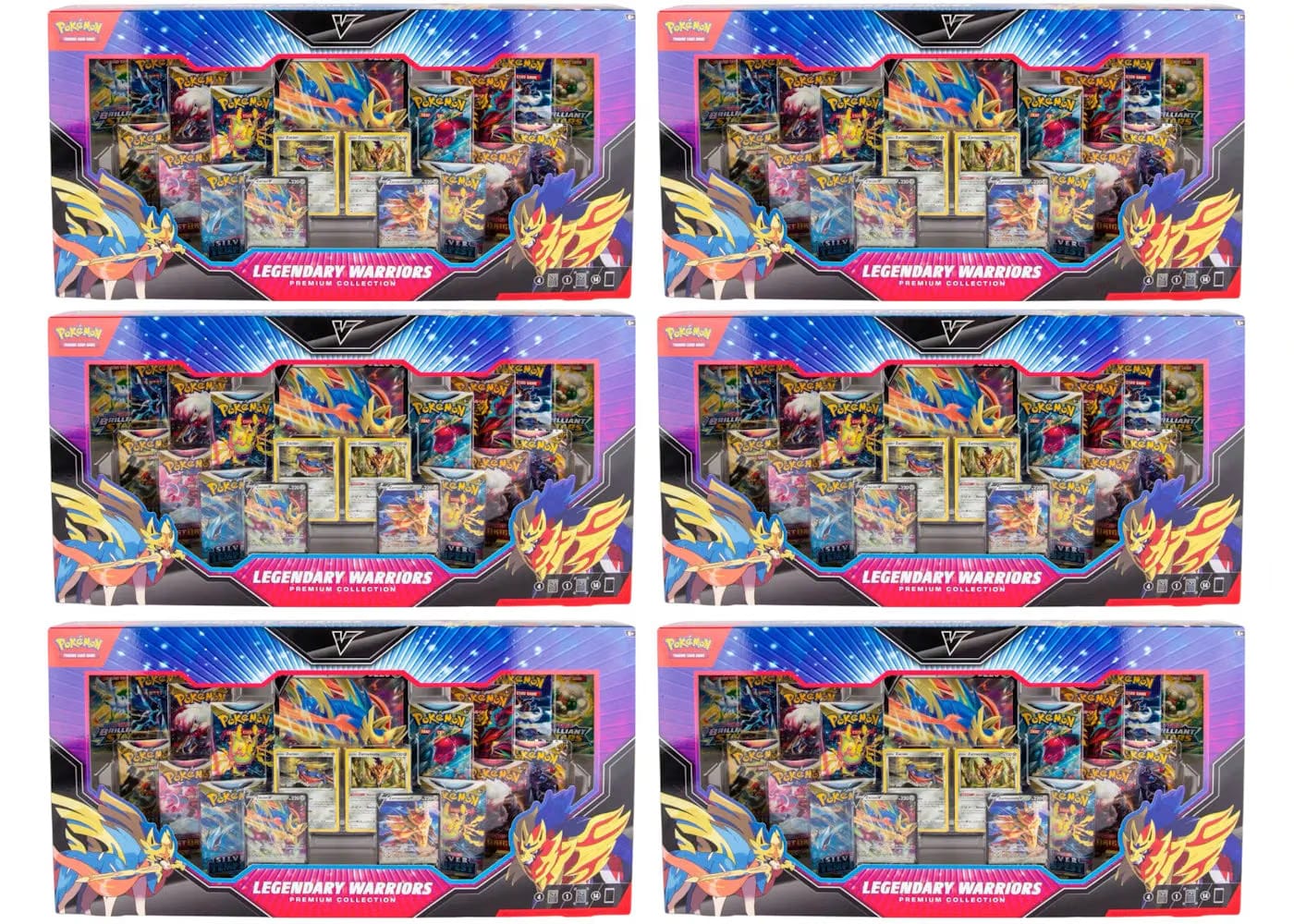 2024 Pokemon Legendary Warriors Premium Collection 6X Lot