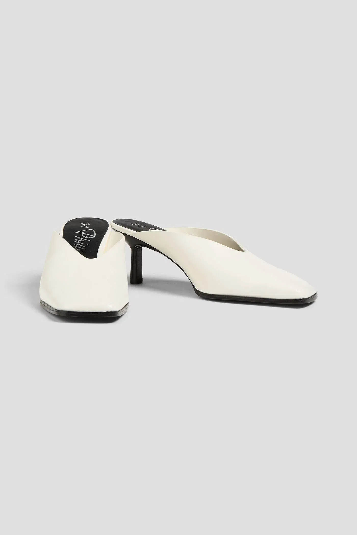 3.1 Phillip Lim Id Leather Mules Ecru Women's