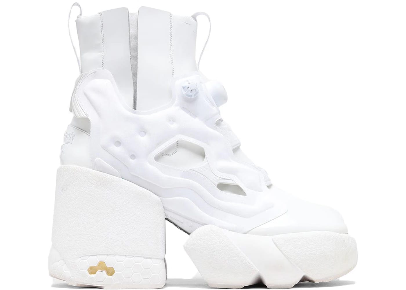 Reebok Tabi Instapump Fury Hi Maison Margiela Triple White Womens