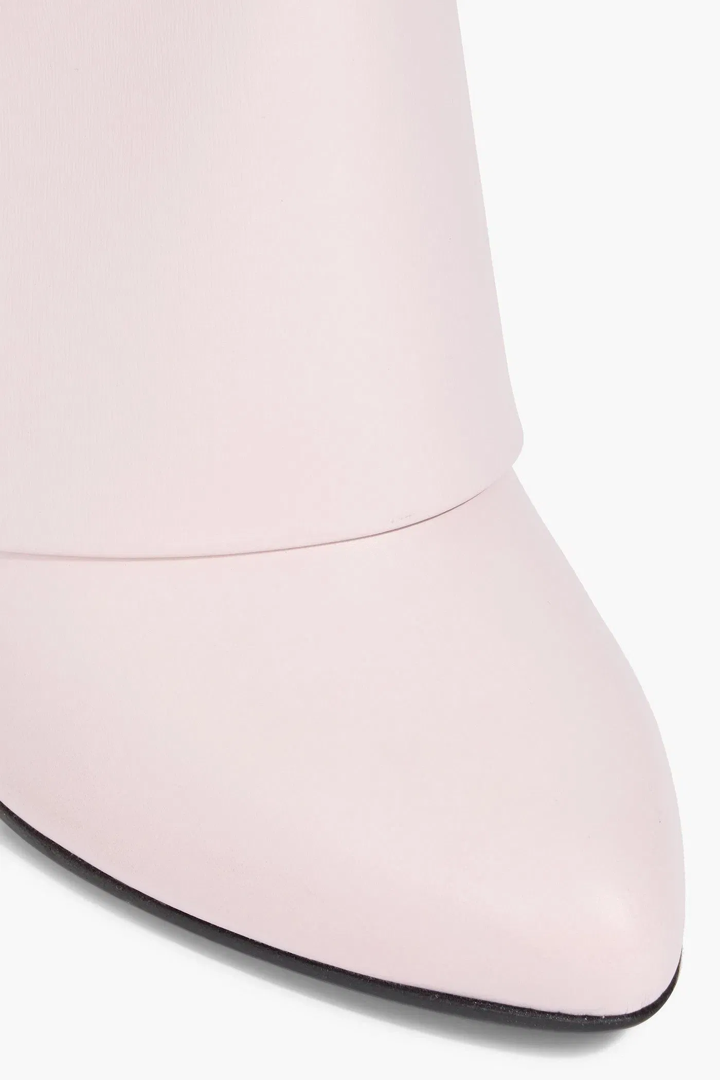 Givenchy Shark Lock Leather Ankle Boots Baby Pink Women's