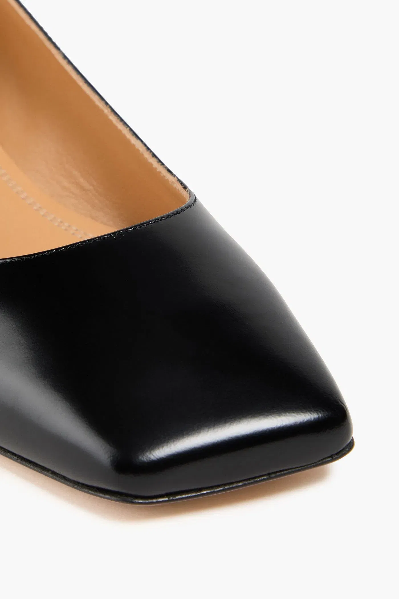 Maison Margiela Four Stitches Leather Ballet Flats Black Women's