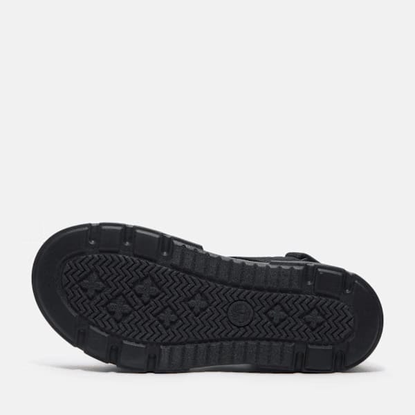 Timberland Greyfield Backstrap Sandal Black Knit Women'S