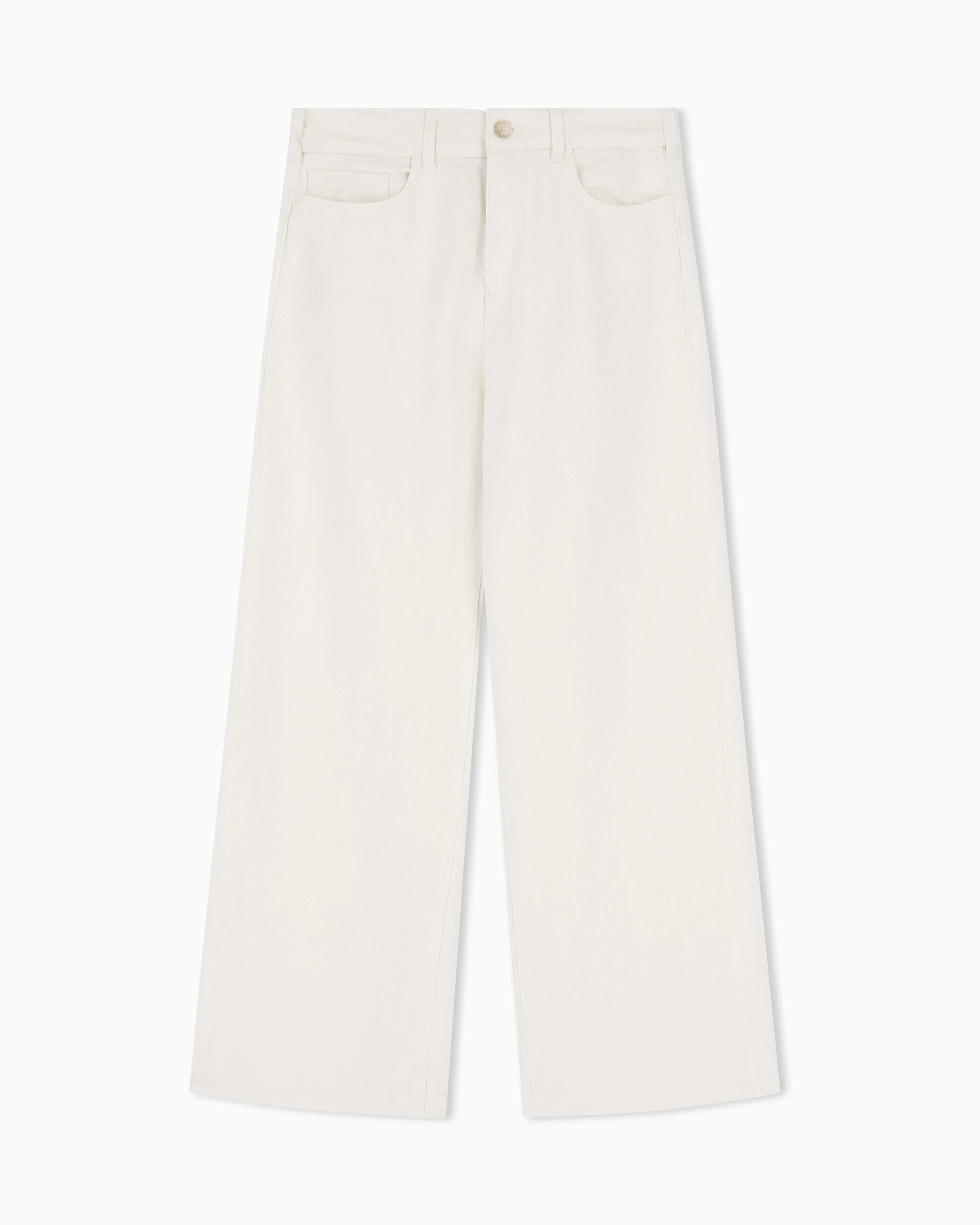 Emporio Armani J33 regular-fit garment-dyed trousers in linen and Lyocell