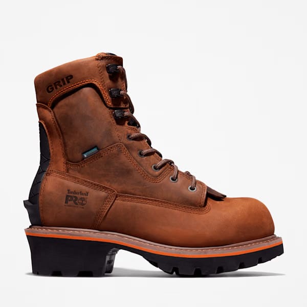 Timberland Evergreen Logger Composite Toe Waterproof Work Boot Brown Men'S