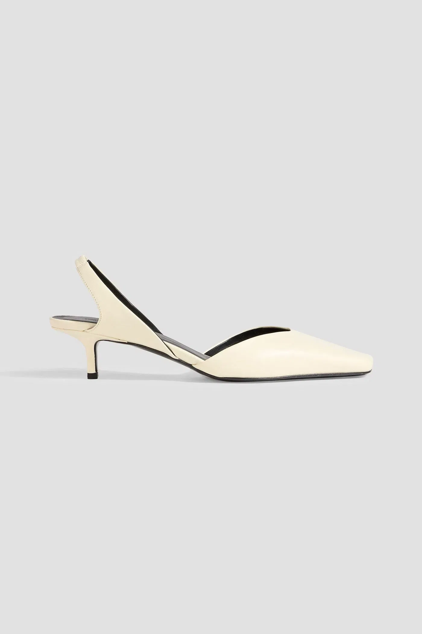 Loulou Studio Akila Leather Slingback Pumps Cream Women's