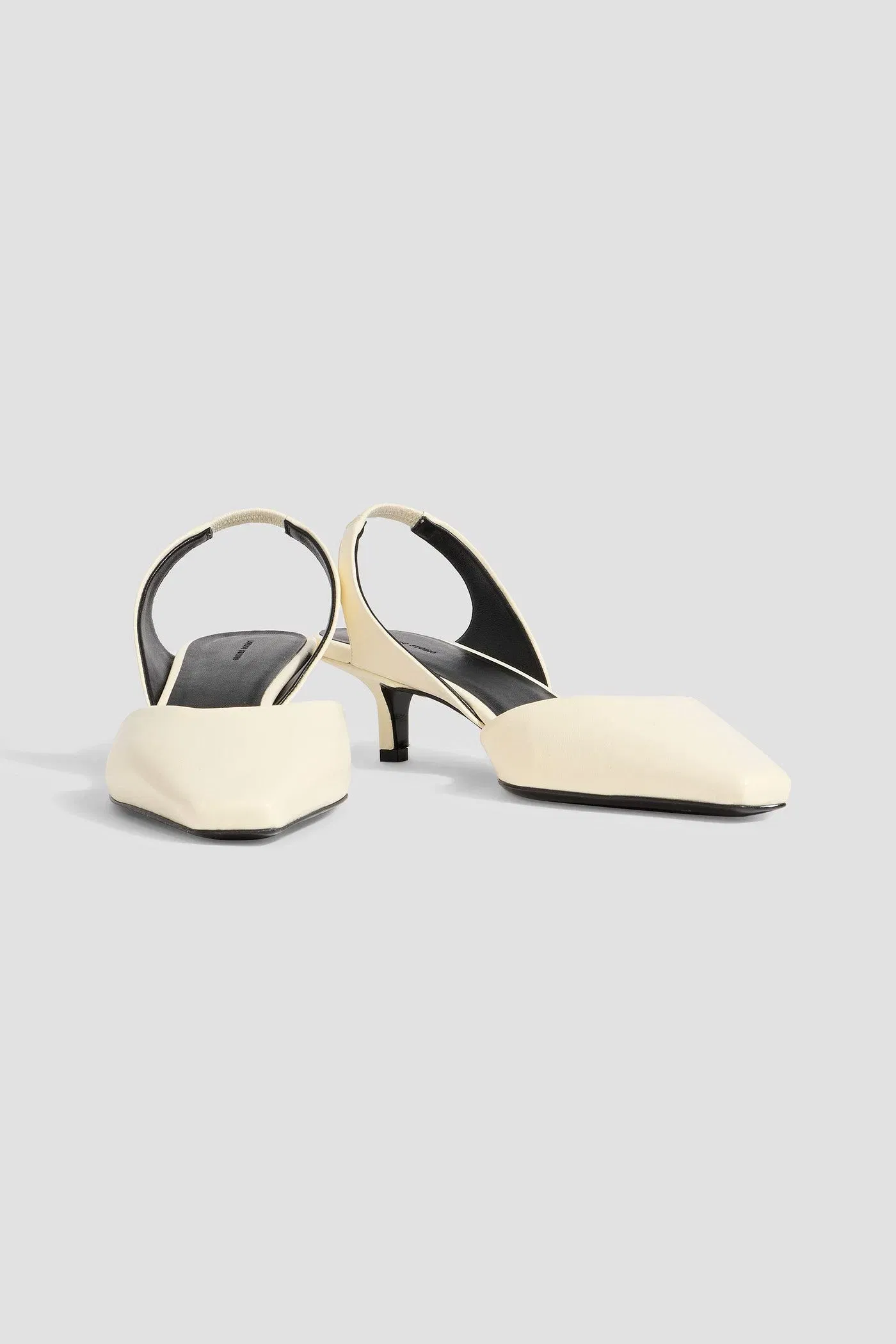 Loulou Studio Akila Leather Slingback Pumps Cream Women's