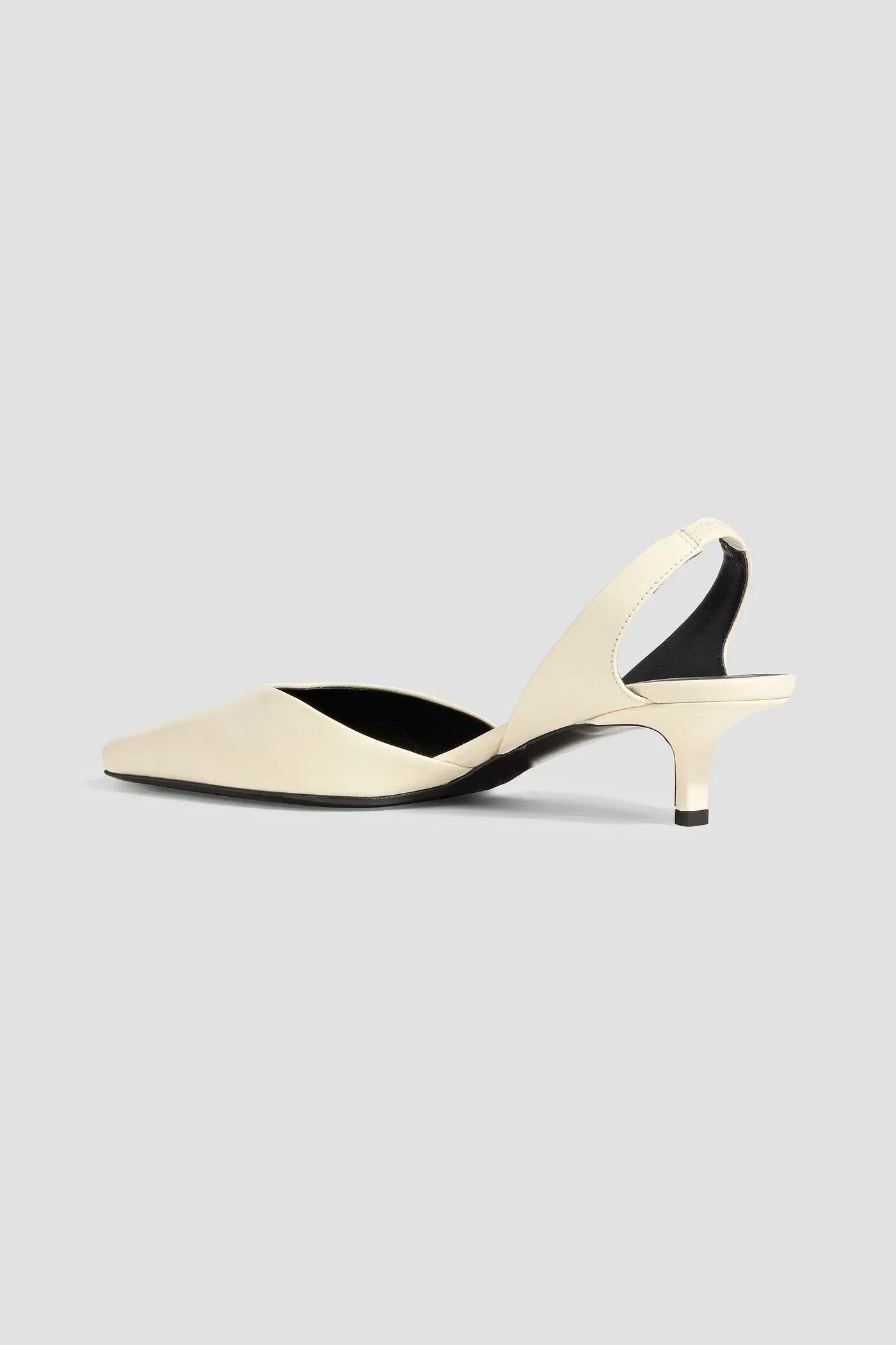 Loulou Studio Akila Leather Slingback Pumps Cream Women's