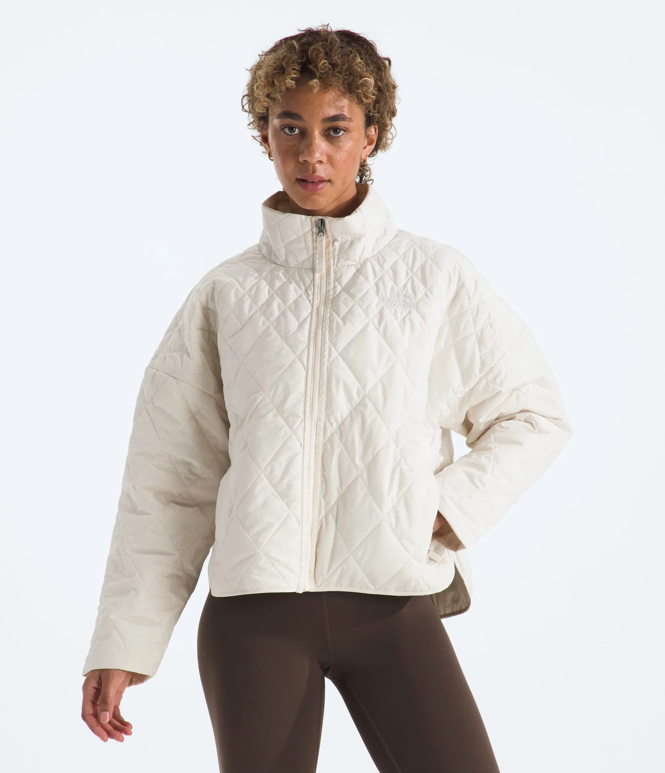 The North Face Women’s Diamond Peak Insulated Jacket White Dune