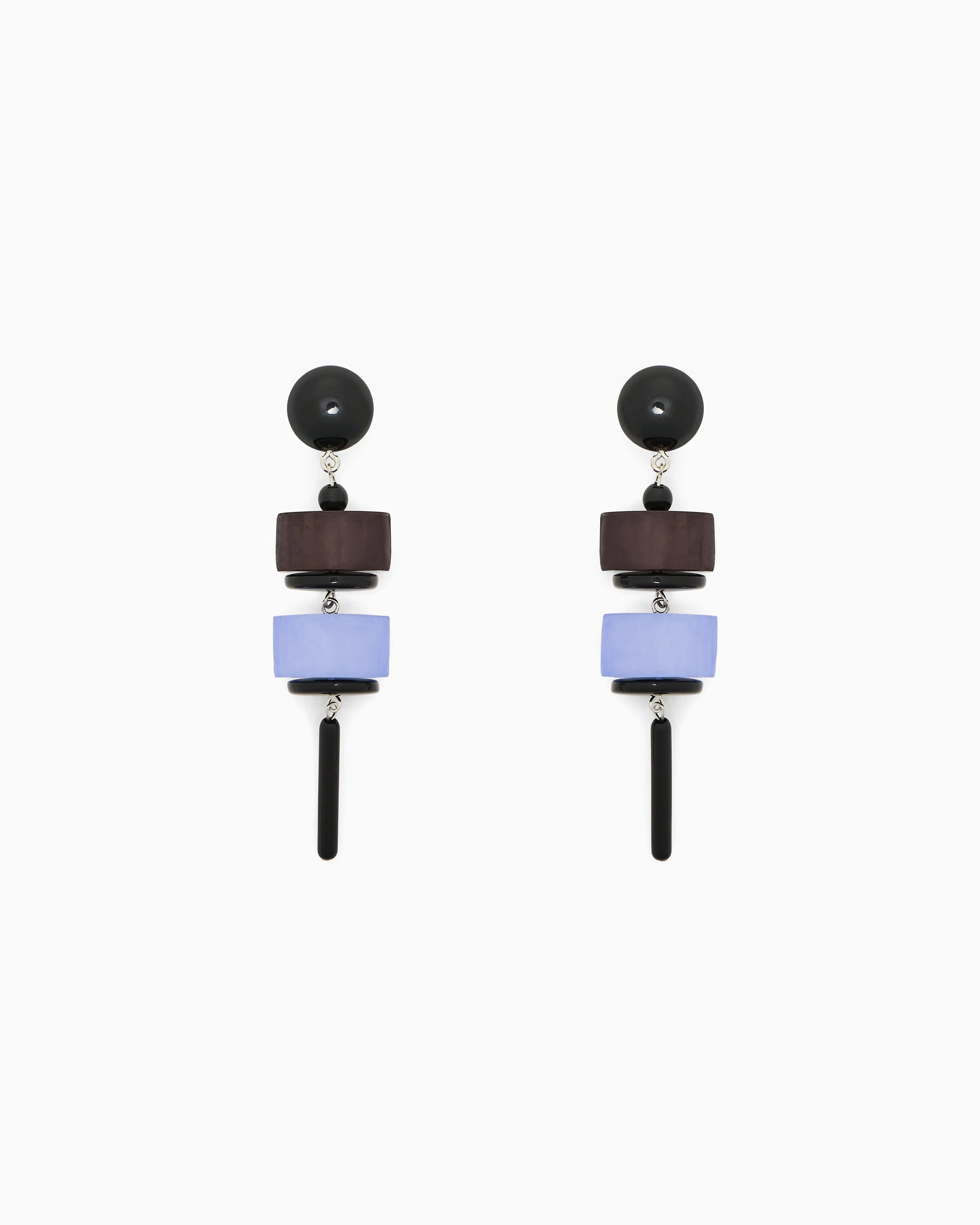 Emporio Armani Oversized pendant earrings with geometric elements