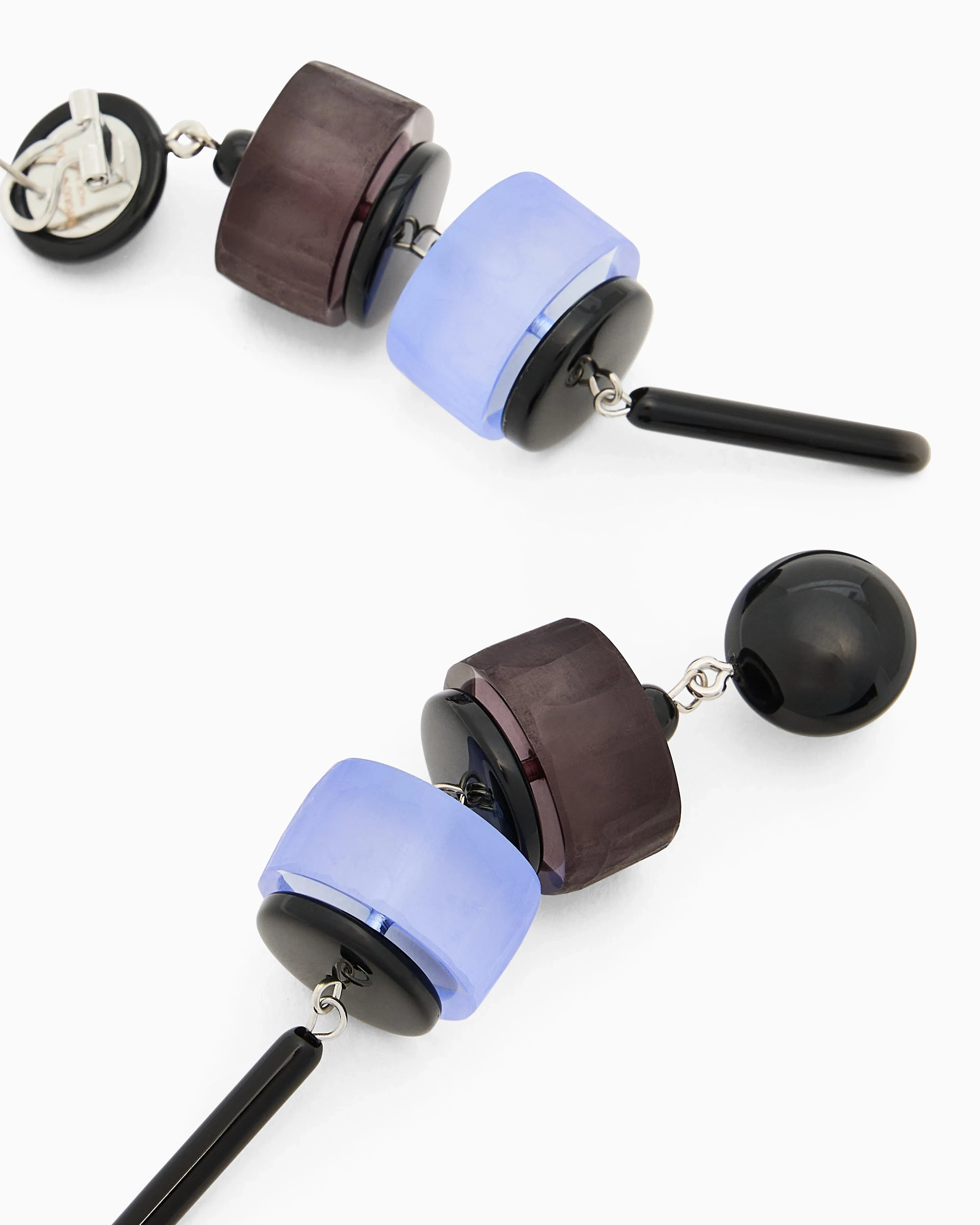 Emporio Armani Oversized pendant earrings with geometric elements