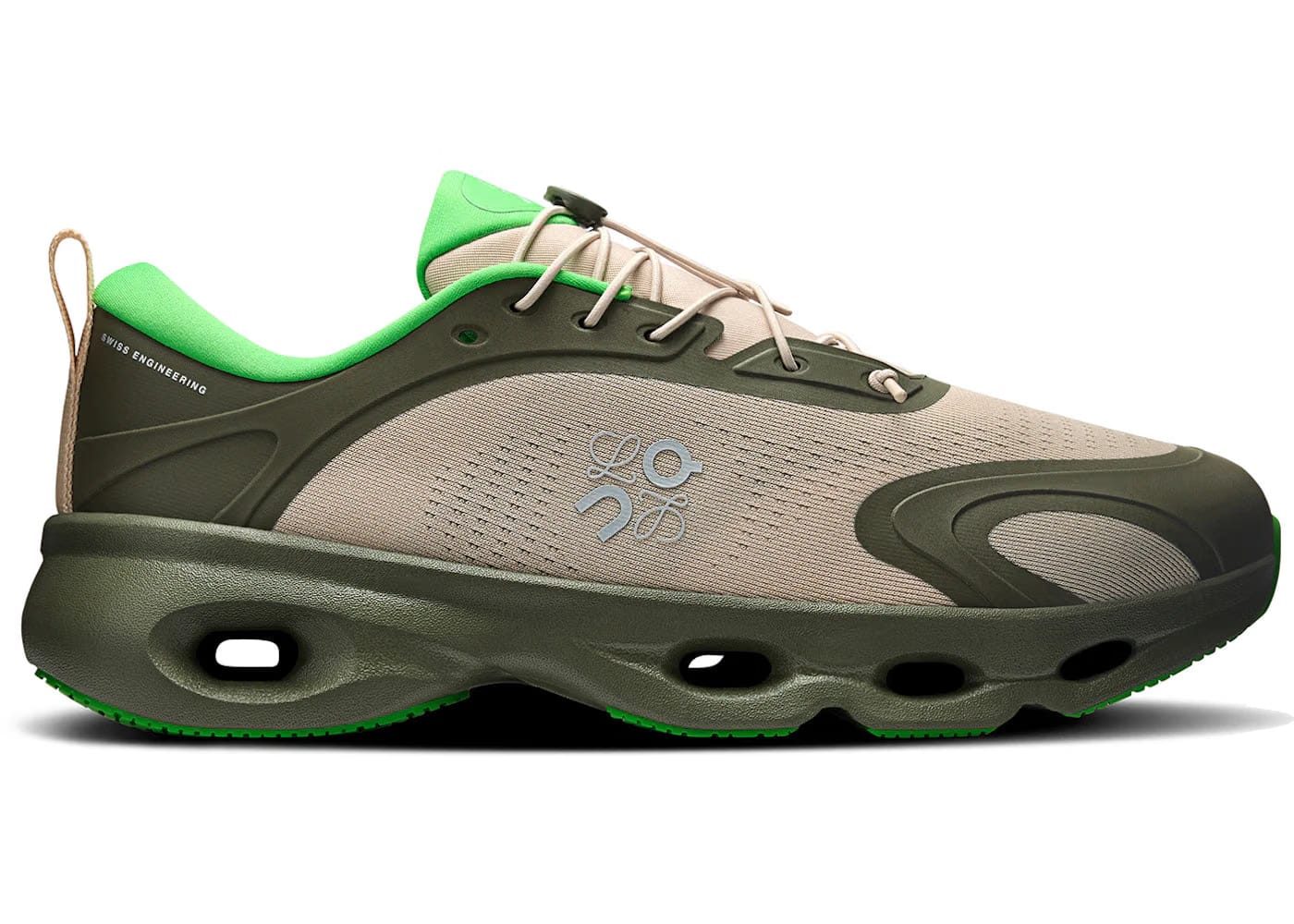 On Running Cloudsolo Loewe Khaki Green Sand