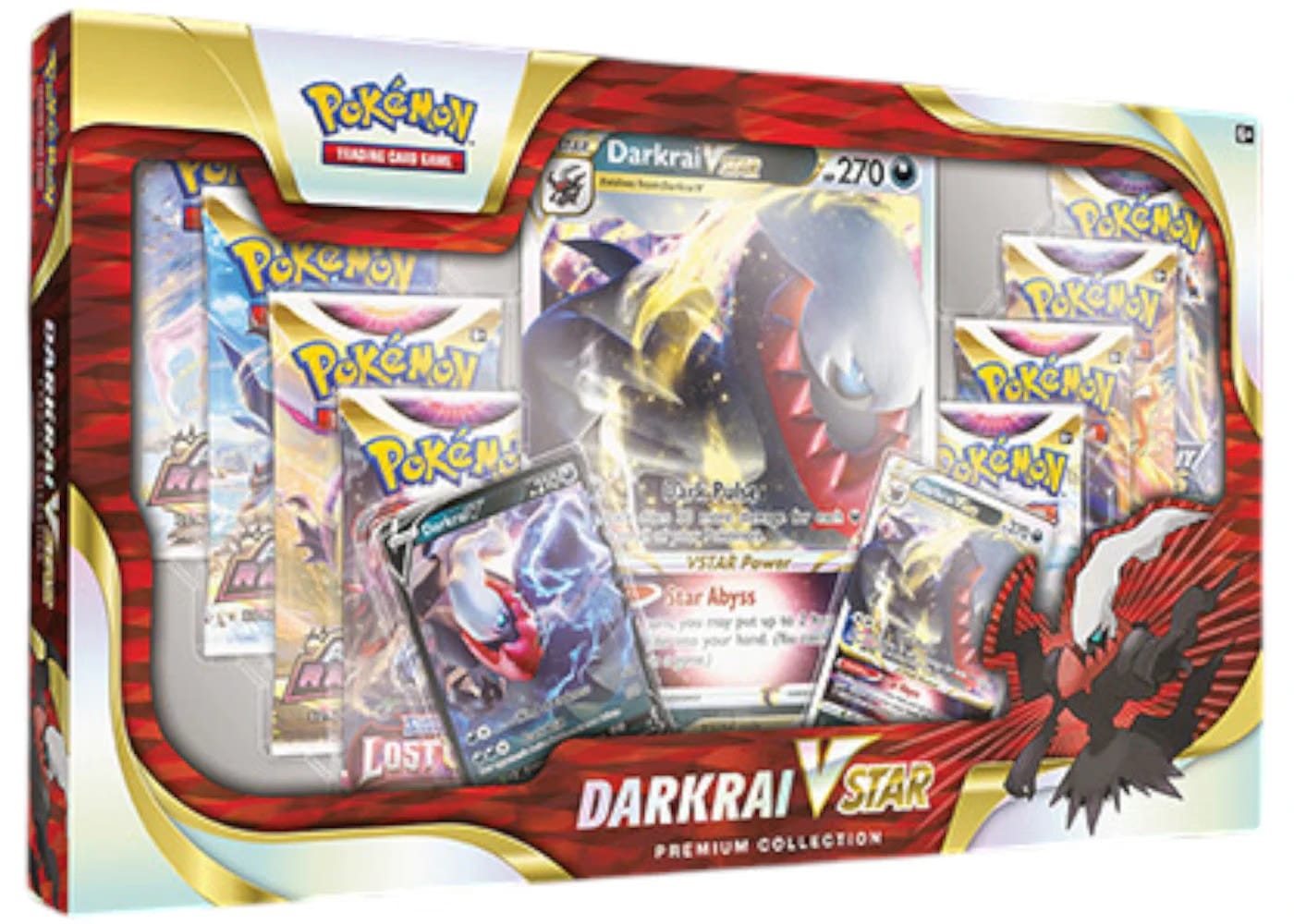 2022 Pokemon Sword & Shield Darkrai Vstar Premium Collection Box
