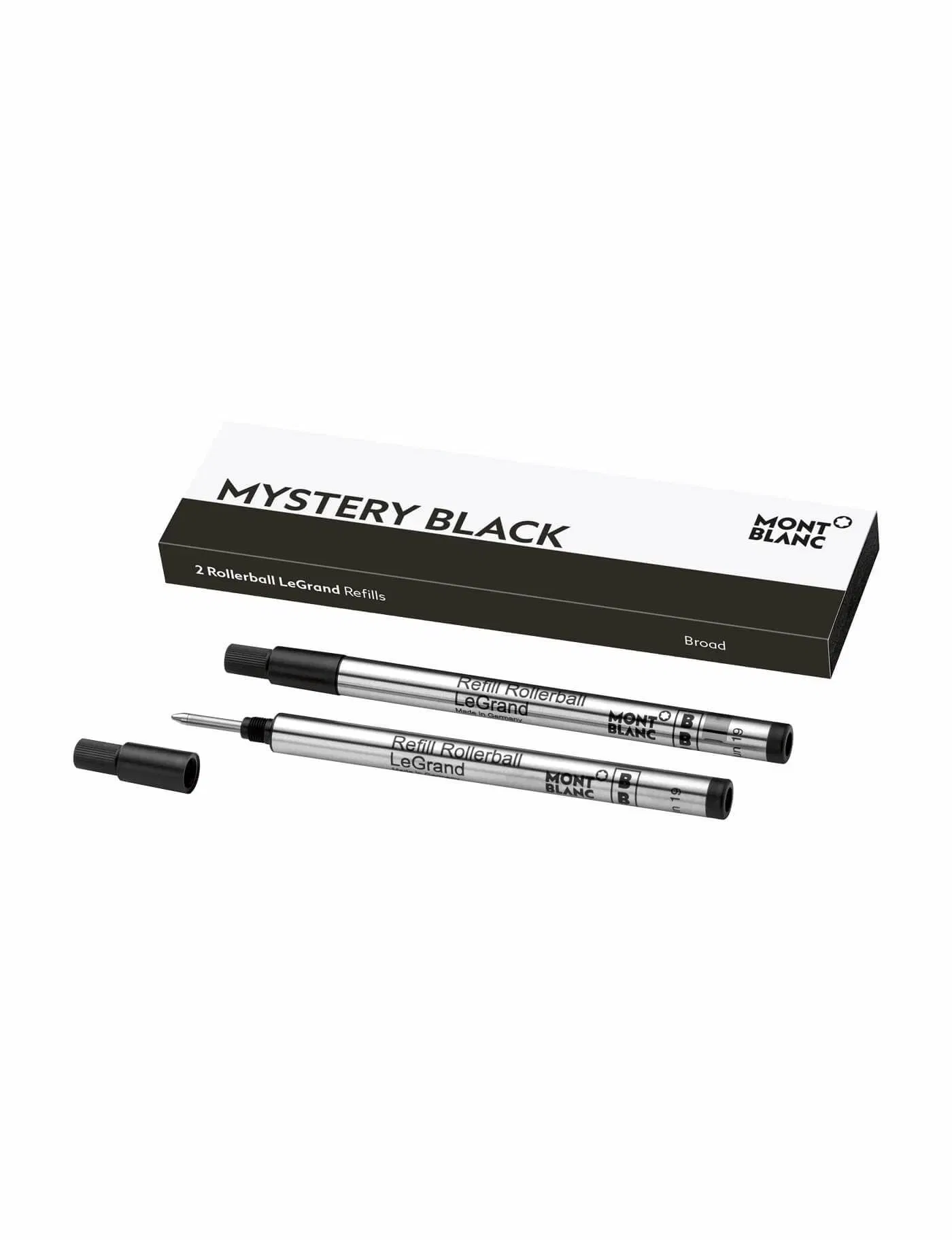 Montblanc 2 Rollerball Legrand Refills Broad Mystery Black