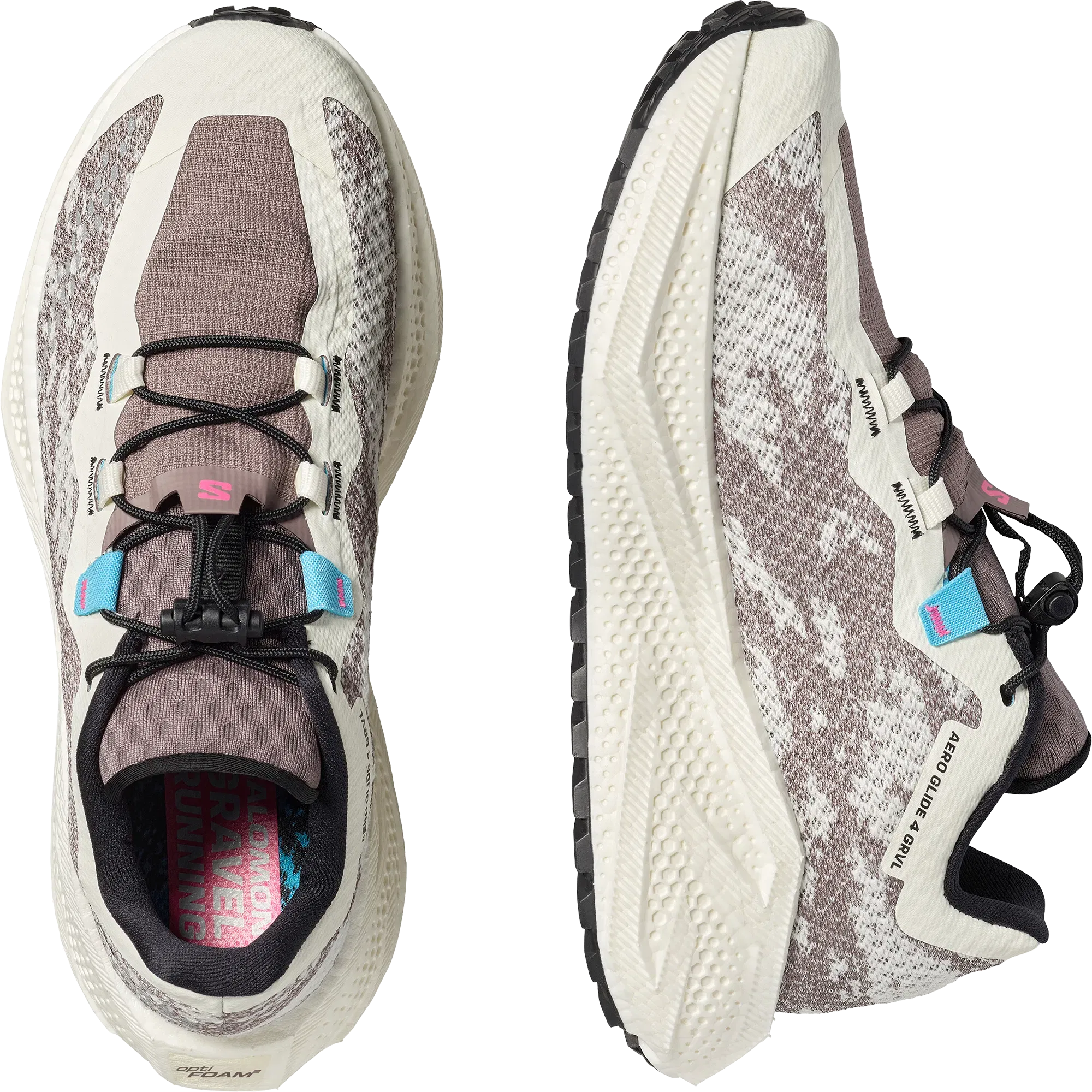 Salomon Aero Glide 4 Grvl Gravel Running Shoes Womens Vanilla Ice