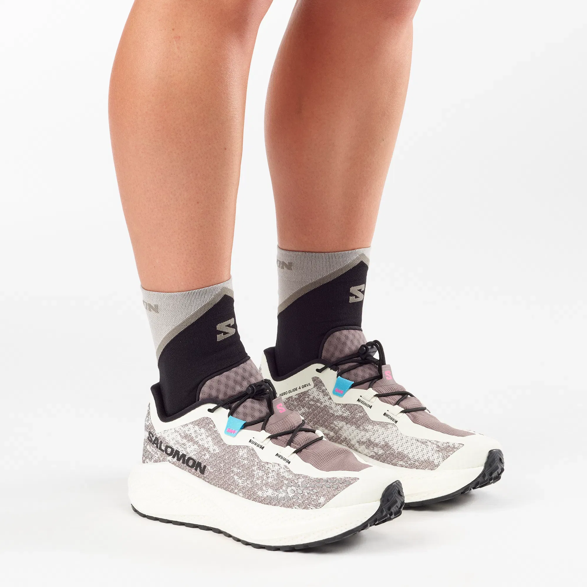 Salomon Aero Glide 4 Grvl Gravel Running Shoes Womens Vanilla Ice