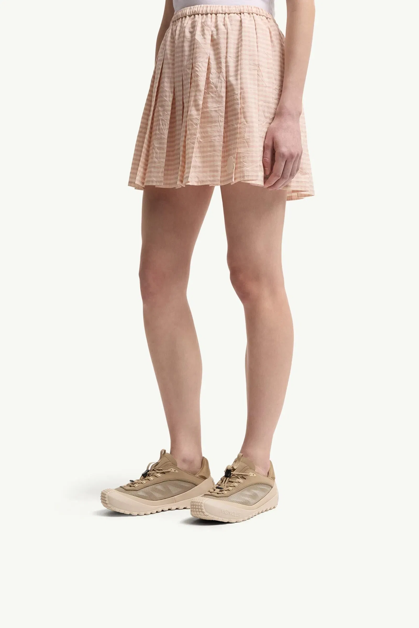 Moncler Trailgrip LP Suede & Nubuck Sneaker Beige