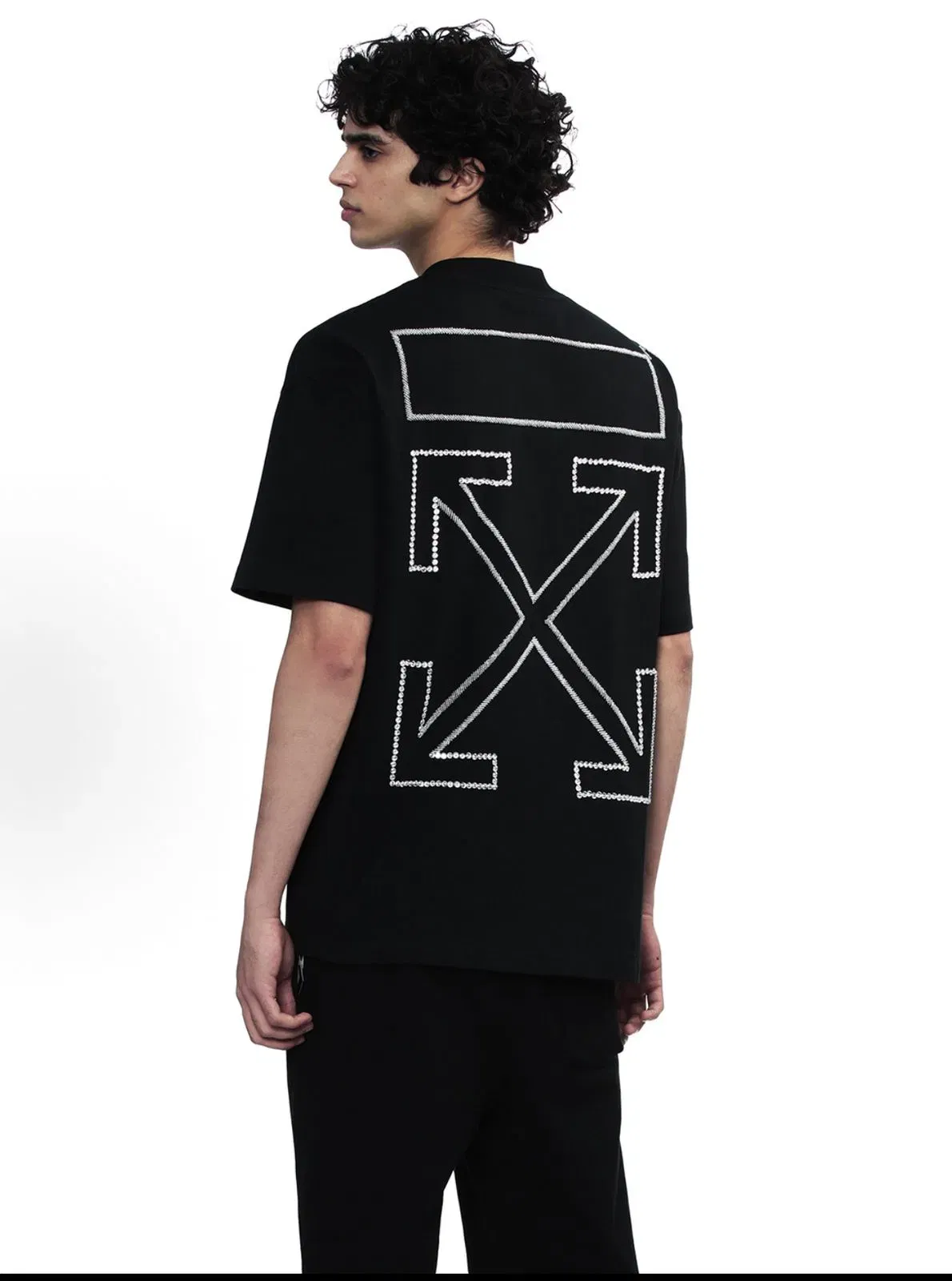 OFF-WHITE Embroidery Heavy Industry Embroidery Arrow Tee