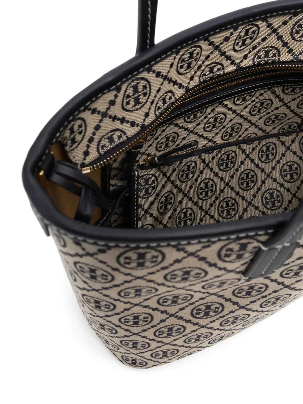 small T Monogram zip tote bag