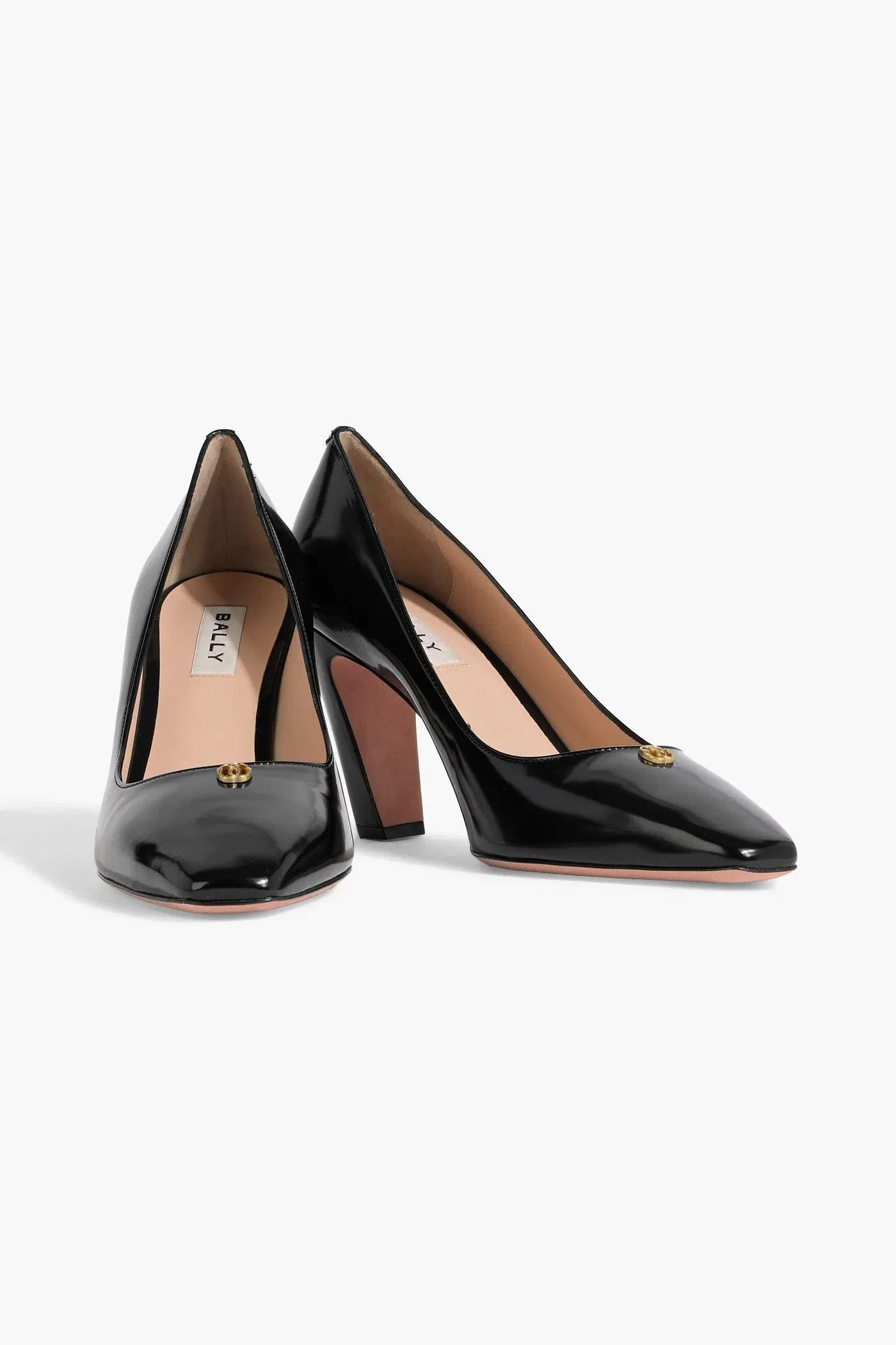 Bally Serpin 85 Patent-Leather Pumps Black Women's