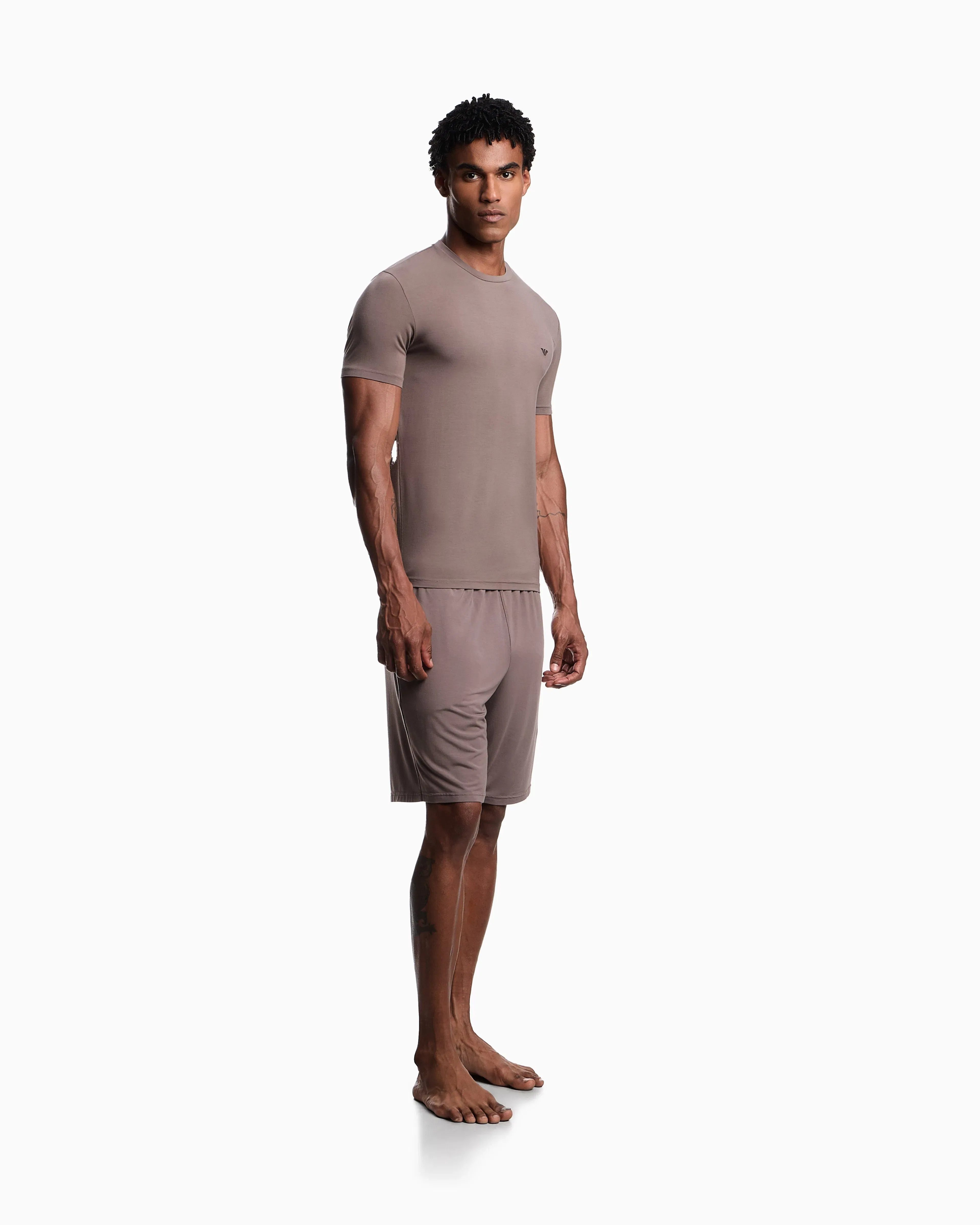Emporio Armani Soft modal Bermuda short pyjamas