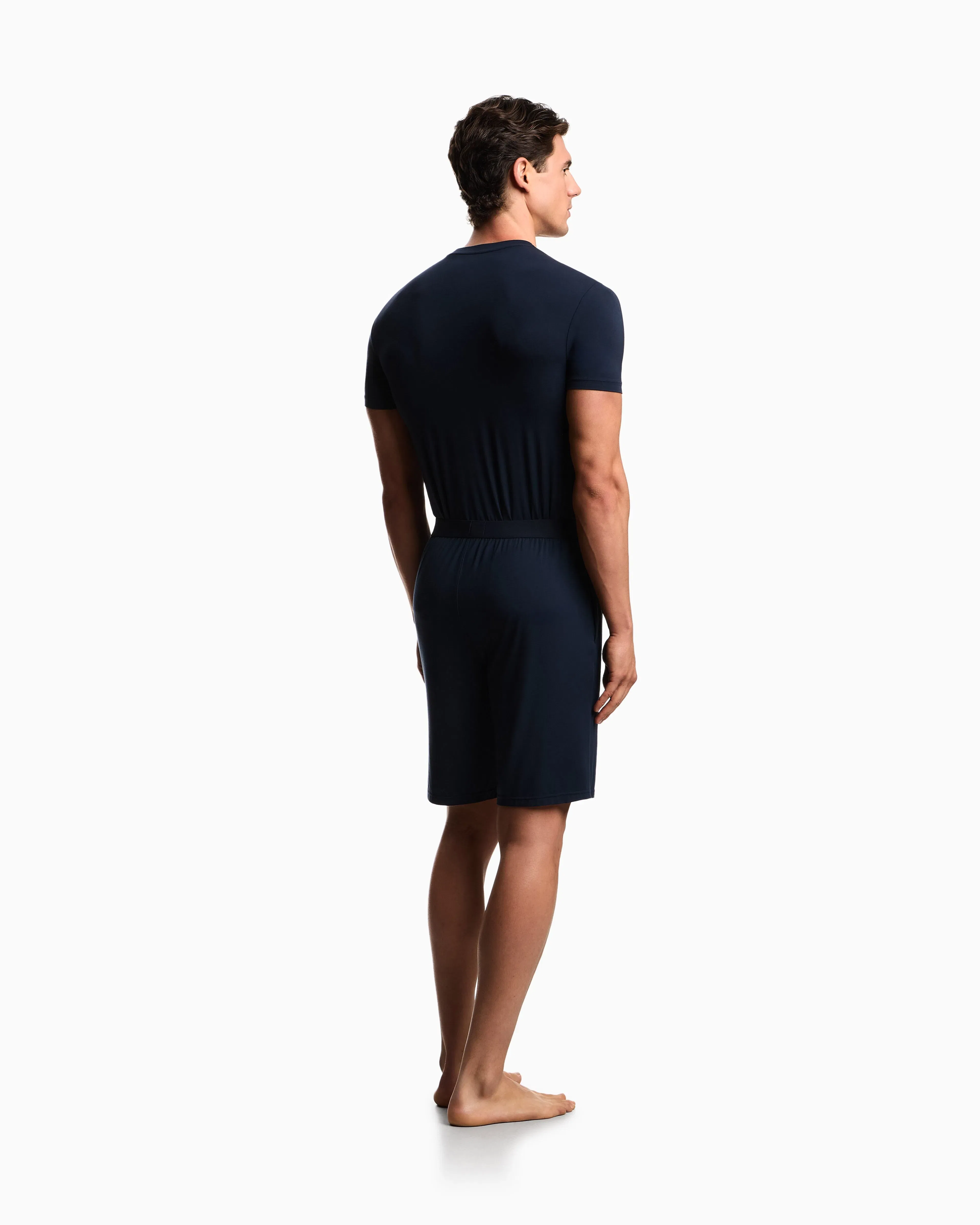 Emporio Armani Soft modal Bermuda short pyjamas