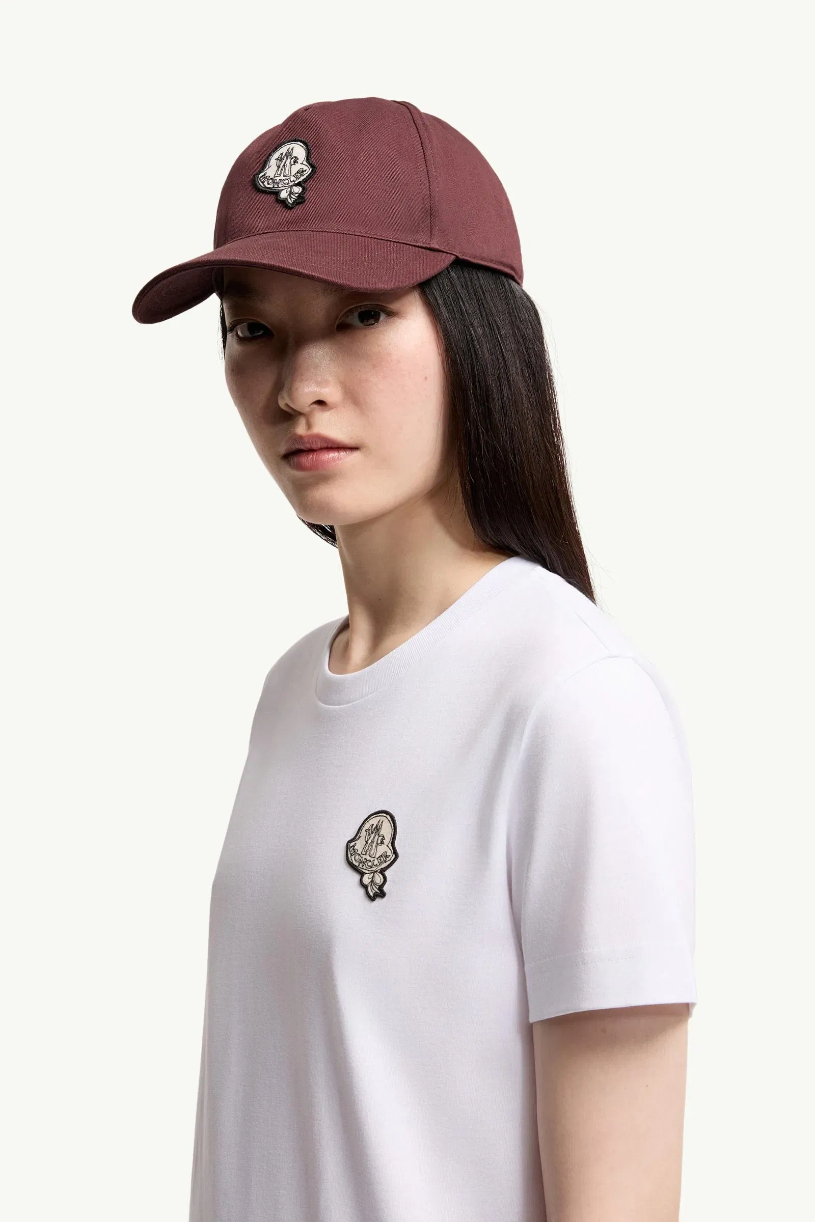 Moncler Logo Patch Cotton T-Shirt White White
