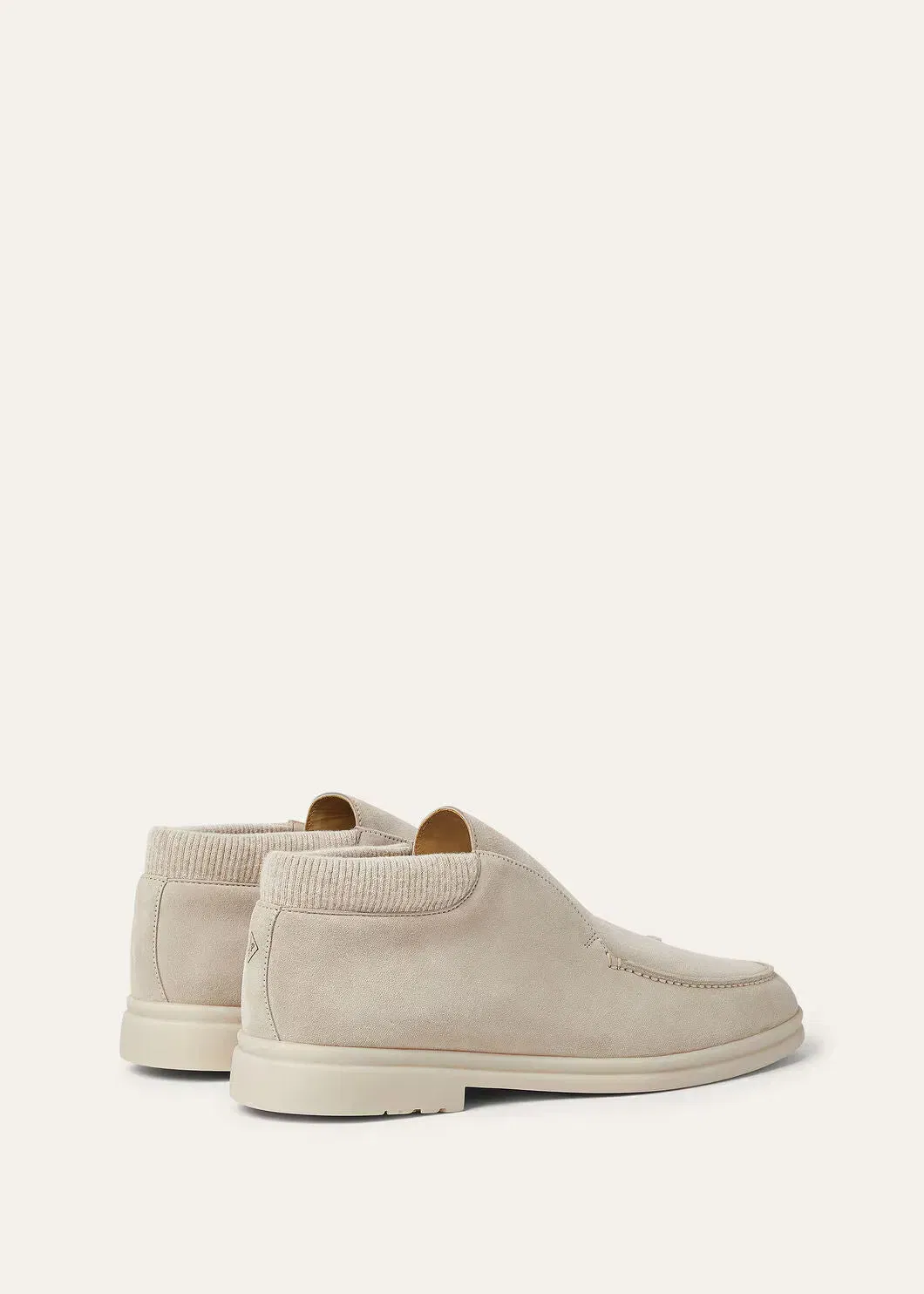 LoroPiana Open Wintery Walk Ankle Boot Pearl Powder