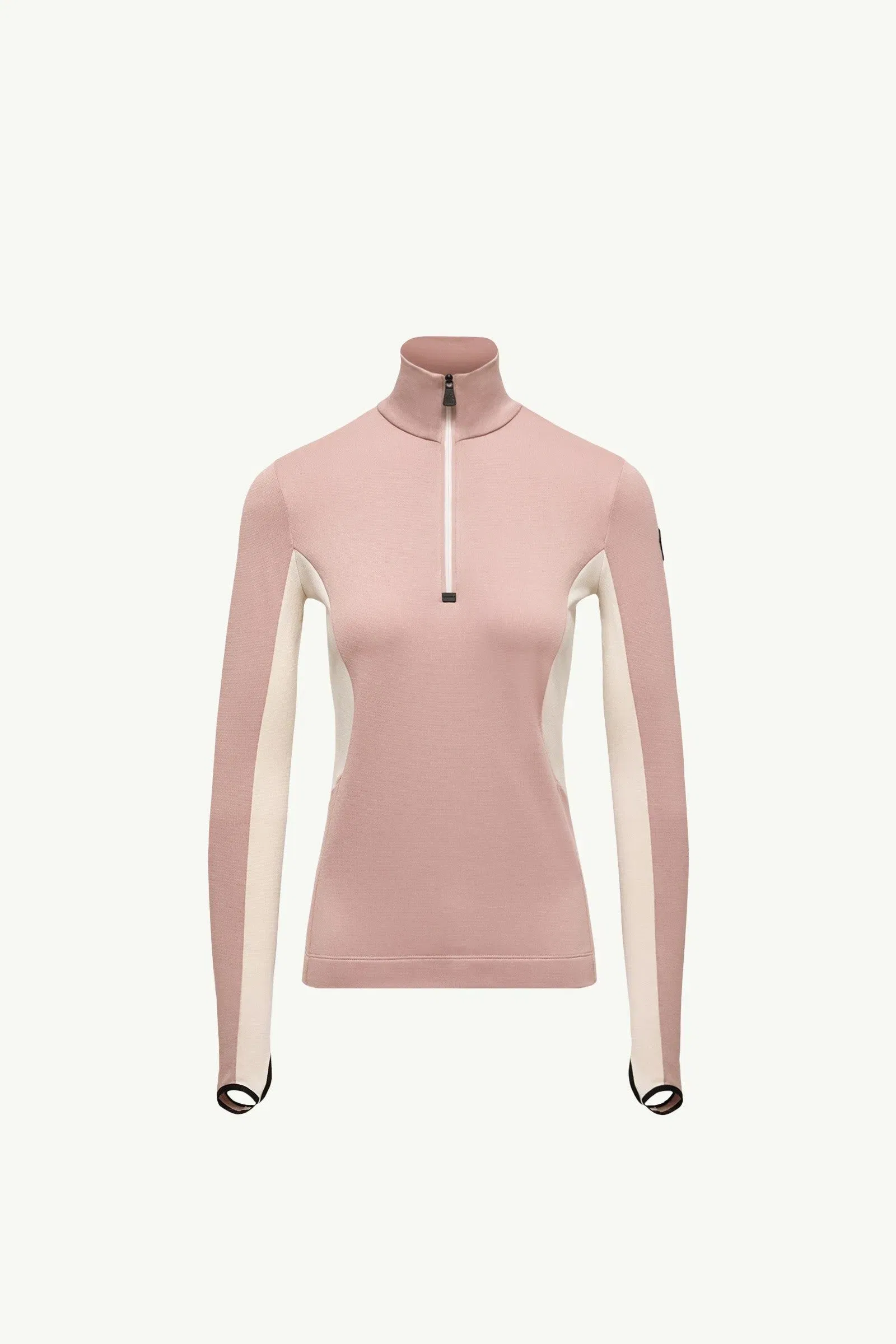 Moncler Polartec® Half-Zip Turtleneck Pink Pink