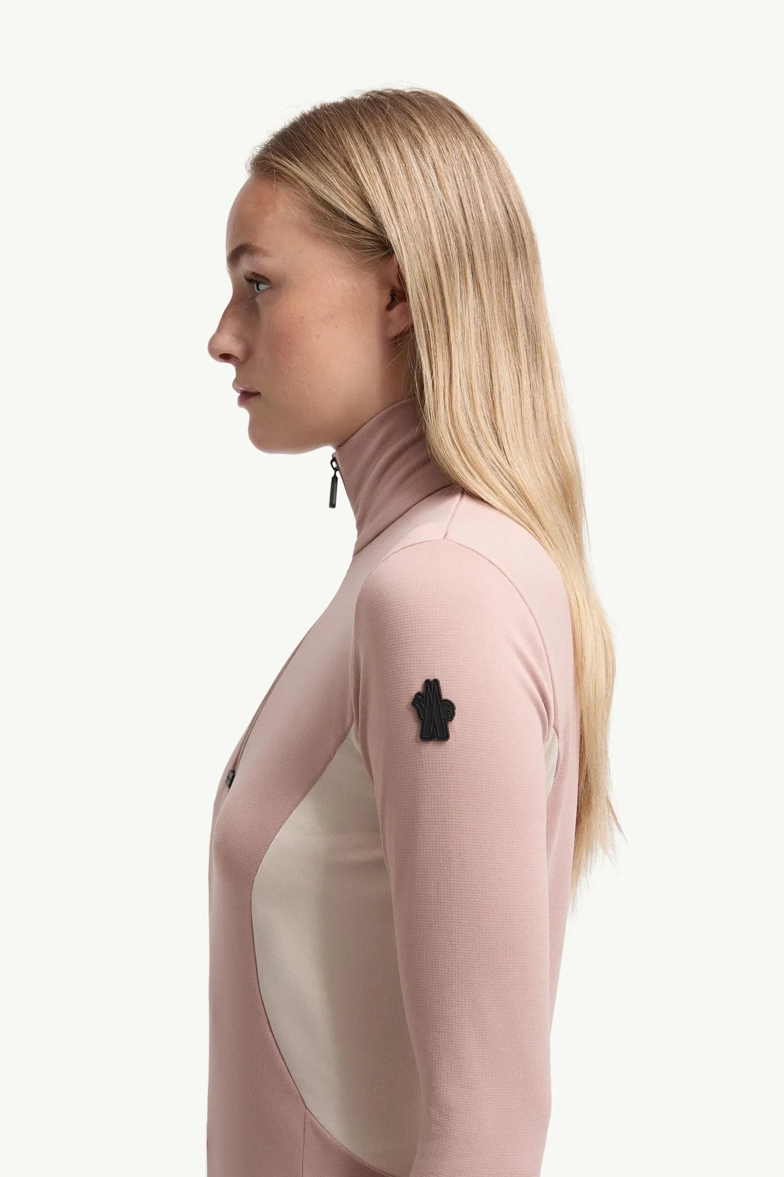 Moncler Polartec® Half-Zip Turtleneck Pink Pink