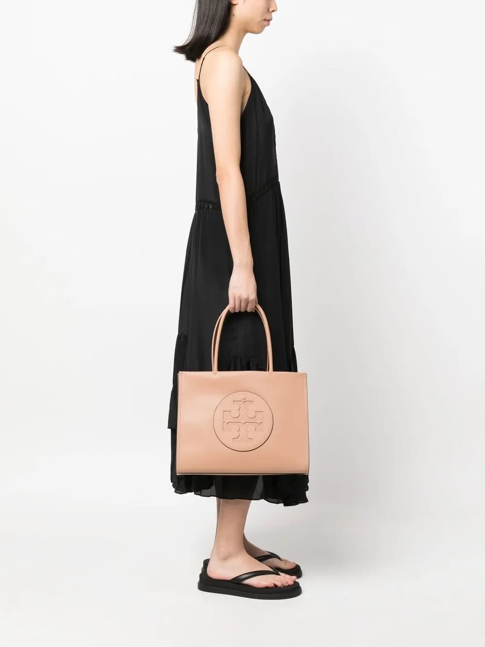 Camel synthetic leather Ella Bio small shopping bag
