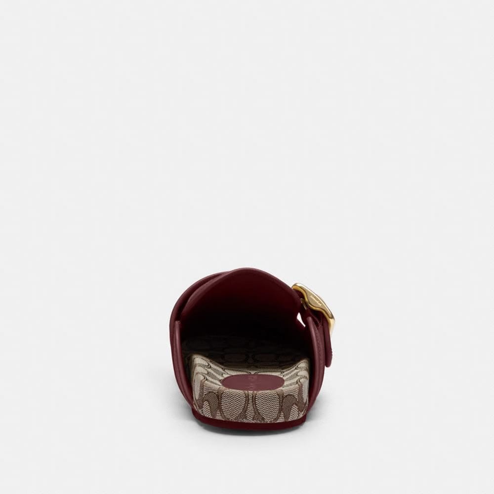 Women's Coach Archival Buckle Clog Merlot