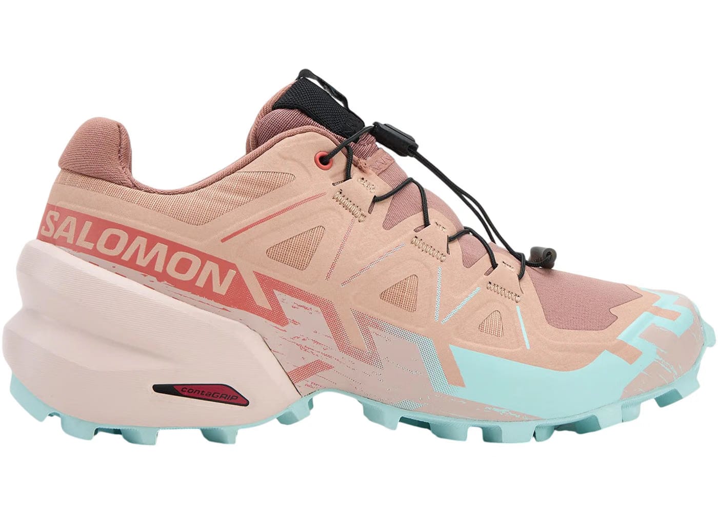Salomon Speedcross 6 Mahogany Rose Hushed Violet Iced Aqua Womens