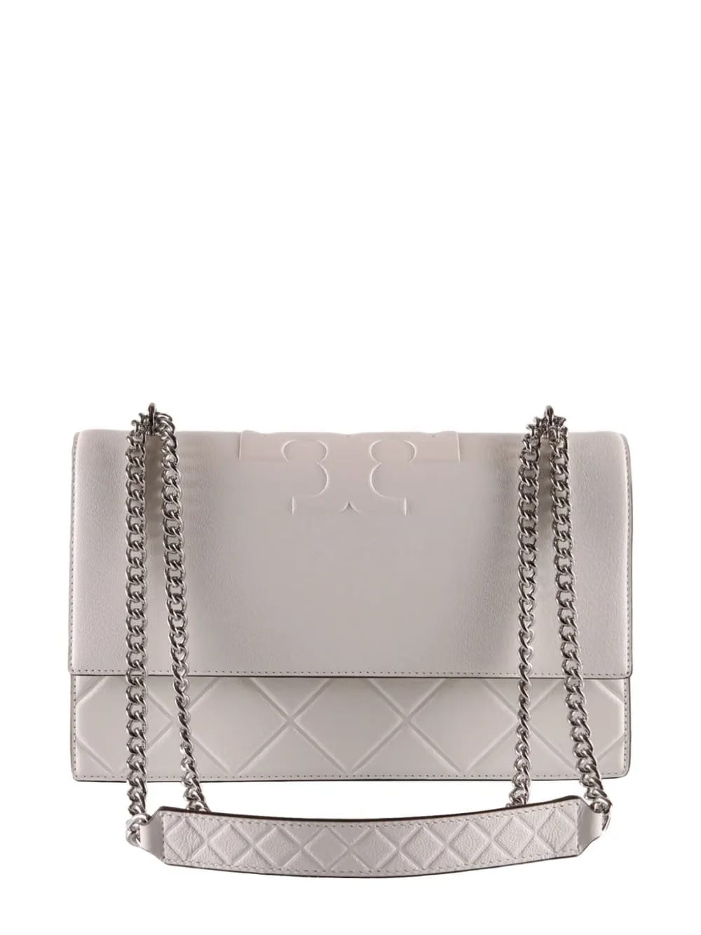Fleming logo-embossed quilted shoulder bag