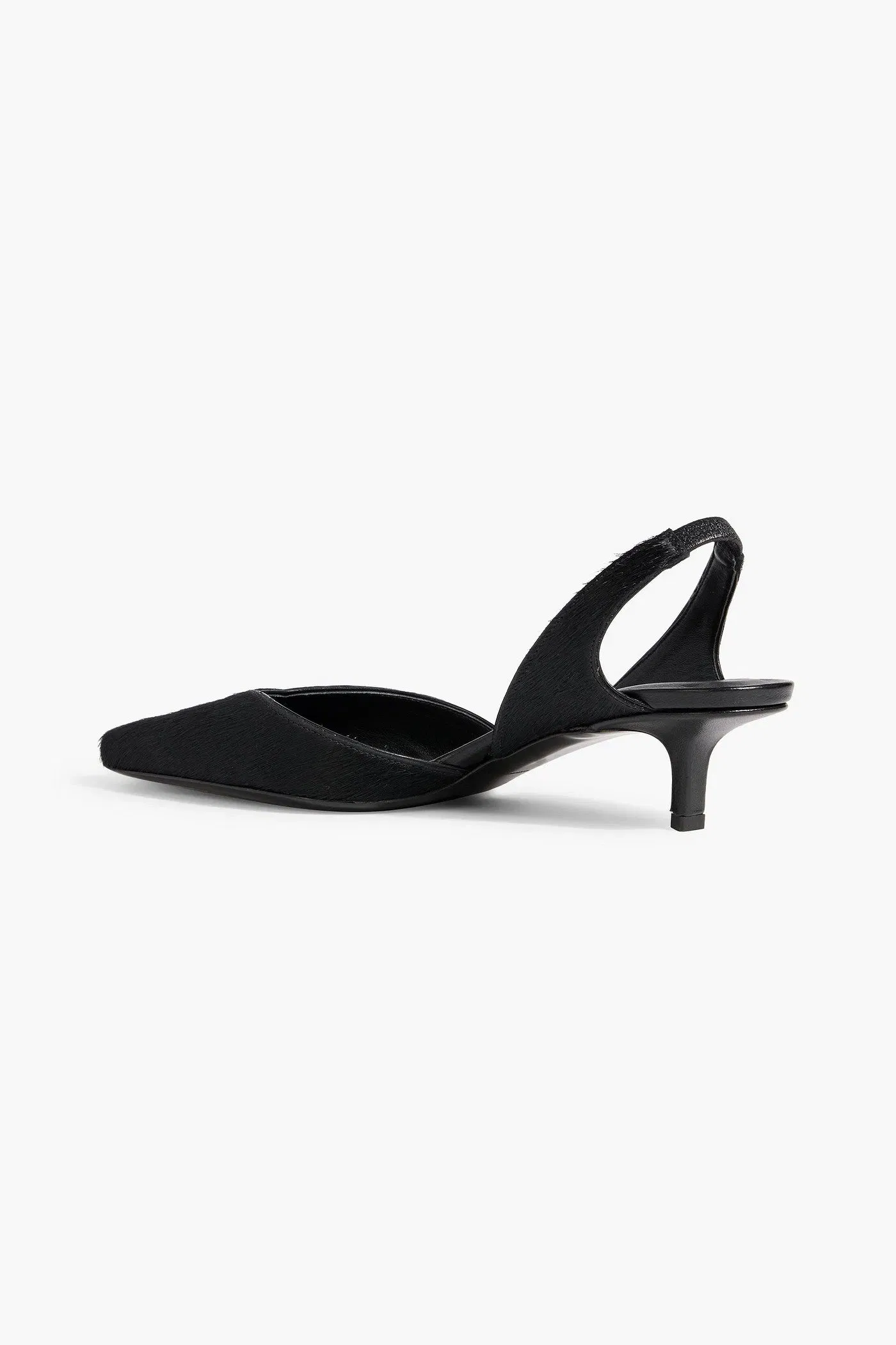 Loulou Studio Emisa Calf Hair Slingback Pumps Black Women's