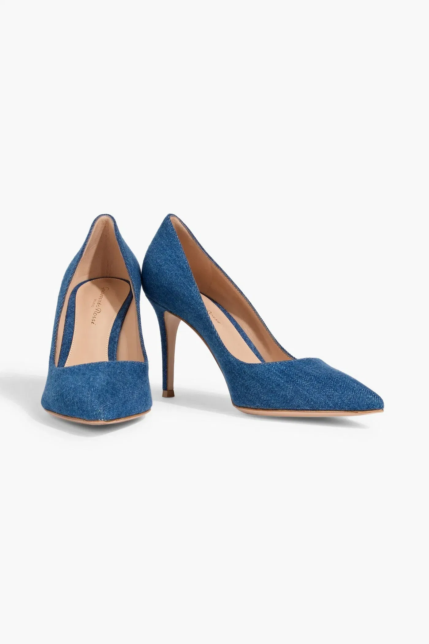 Gianvito Rossi Gianvito 85 Denim Pumps Mid Denim Women's