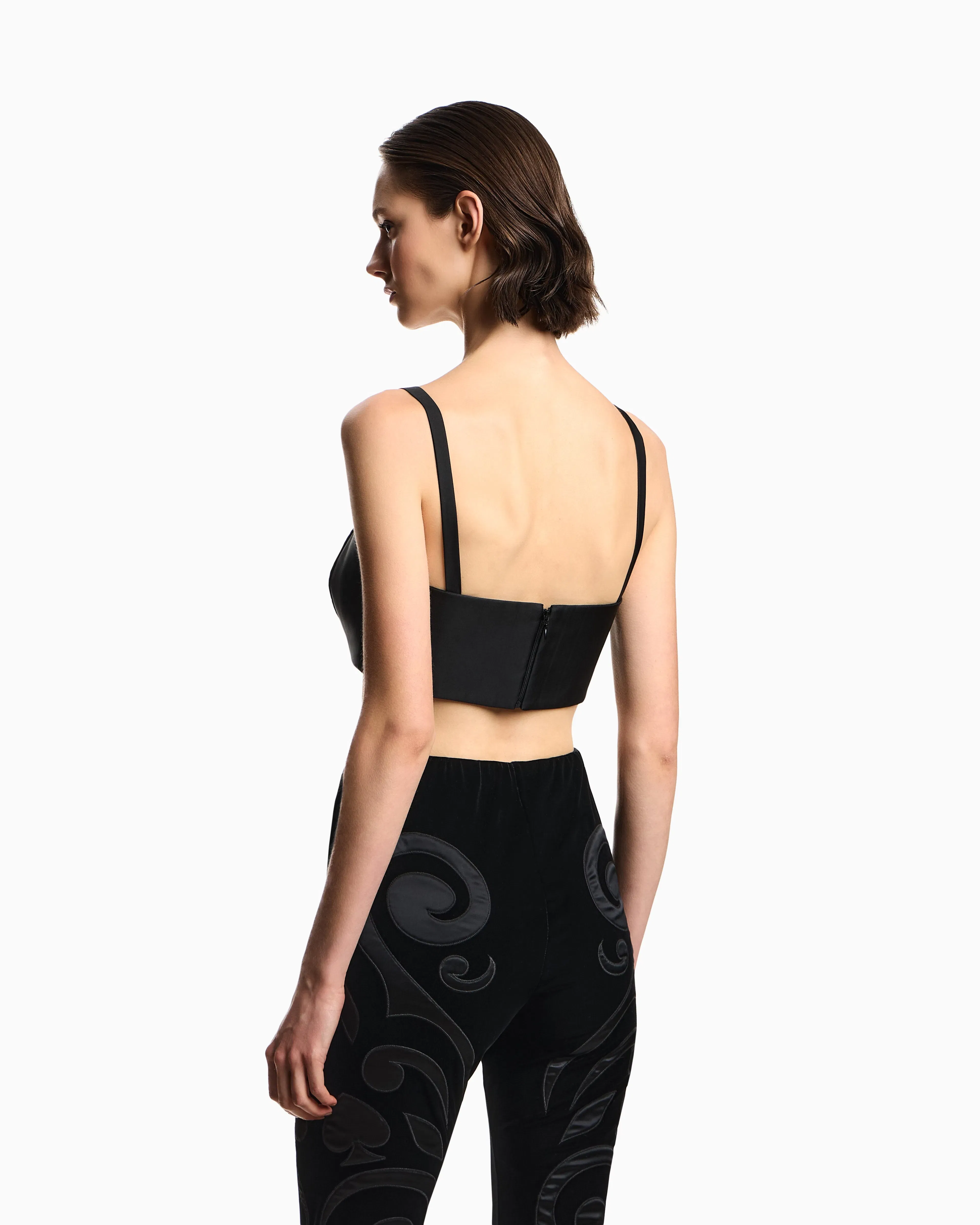 Emporio Armani Liquid velvet top with heart