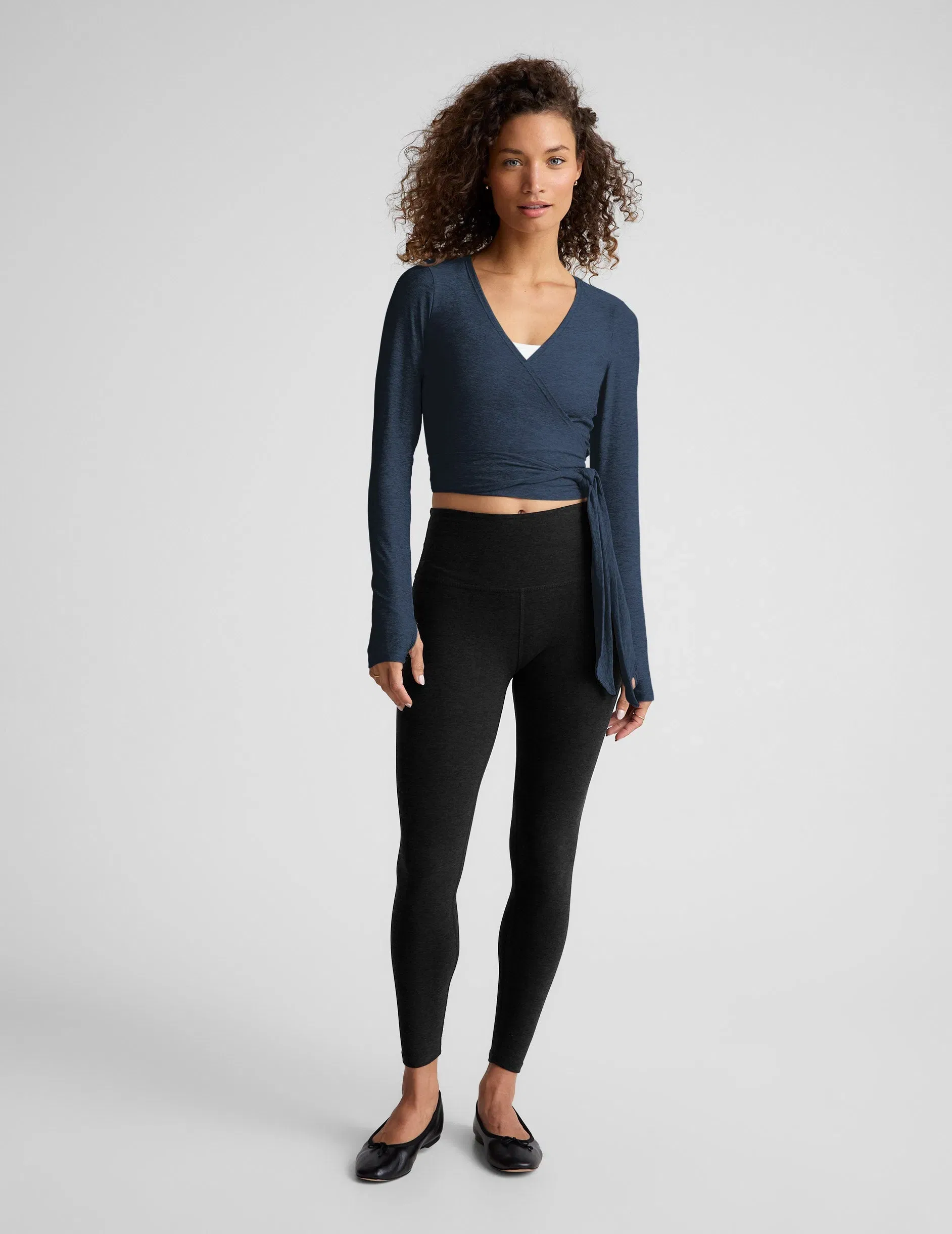 Beyond Yoga Featherweight Waist No Time Wrap Top Women's