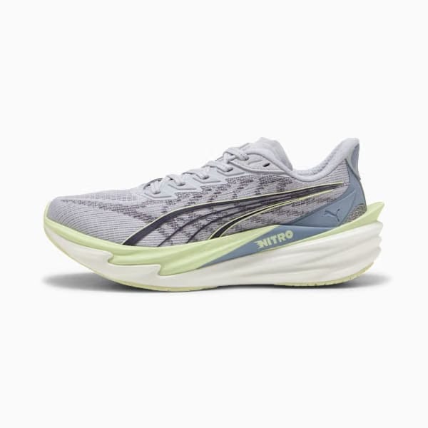 Puma Deviate Nitro™ 4 Women'S Road Running Shoes Vibrant Silver-Apple Spritz