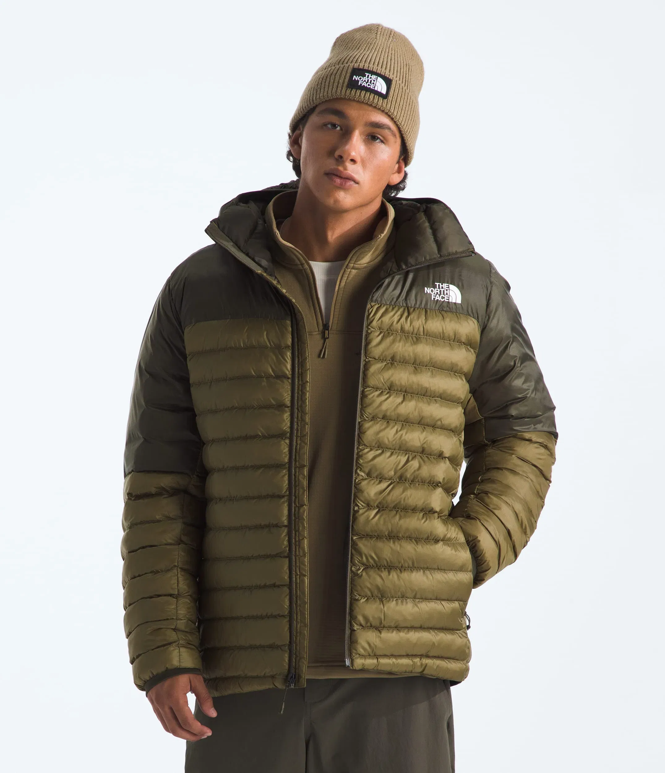 The North Face Men’s Terra Peak Hoodie New Taupe Green-Cedar